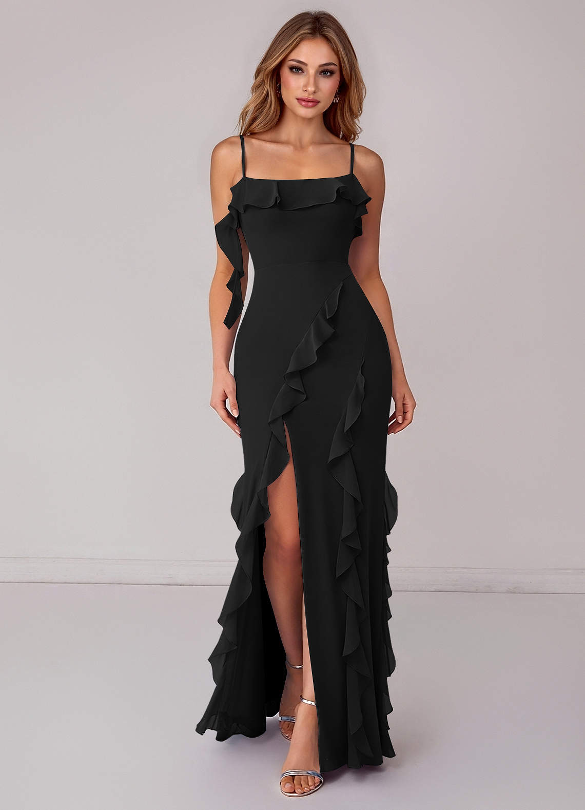 cream silk dress long Serenity AMANDA BUTTER-CREAM HIGH-NECK SILK-SATIN MAXI and formal events where Cotton ruched printed dress seasonal capsule DM:16