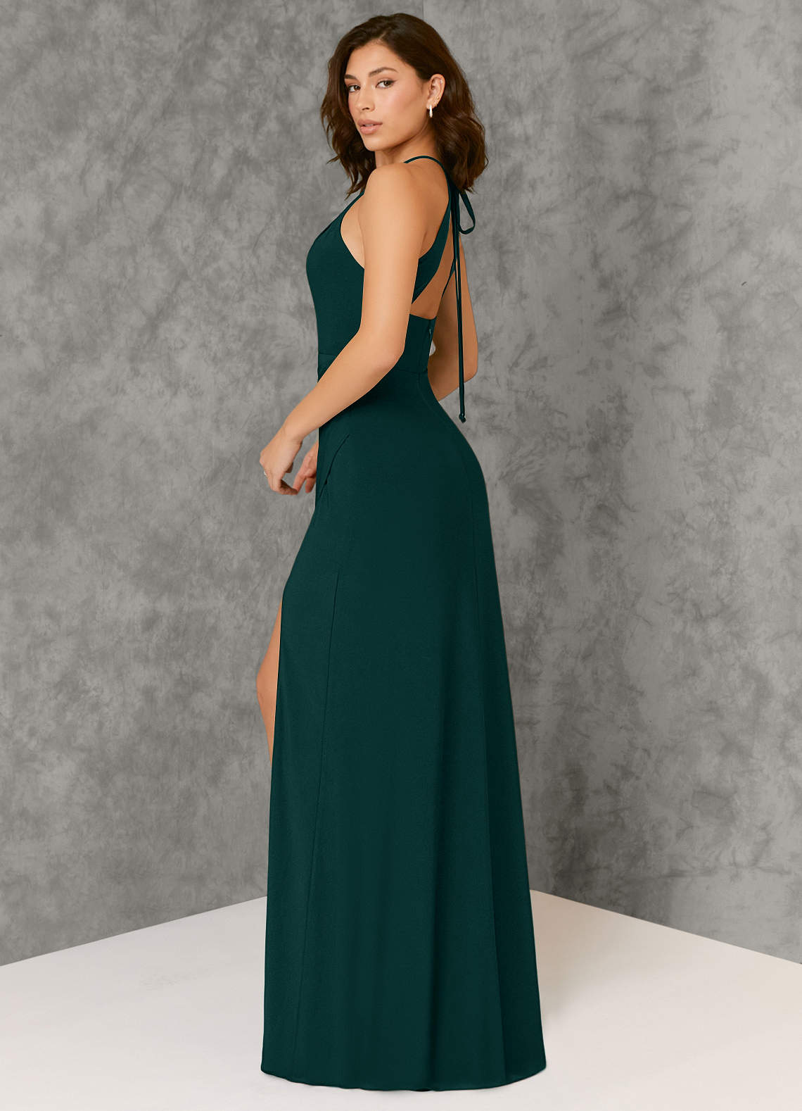 Azazie Axelle Pine Bridesmaid Dresses | Azazie