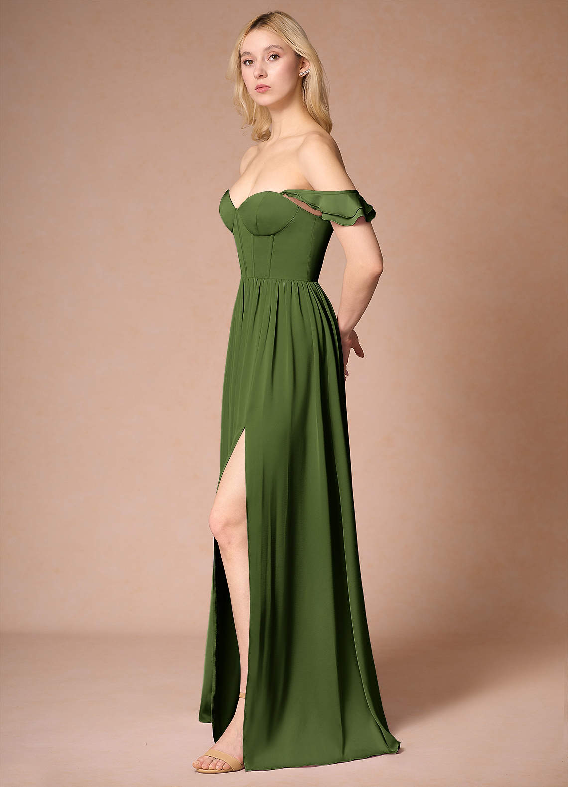 olive green 15 dress Olive Green Quinceanera Dress Robes De Soire Vestidos De 15 Anos Rosymae