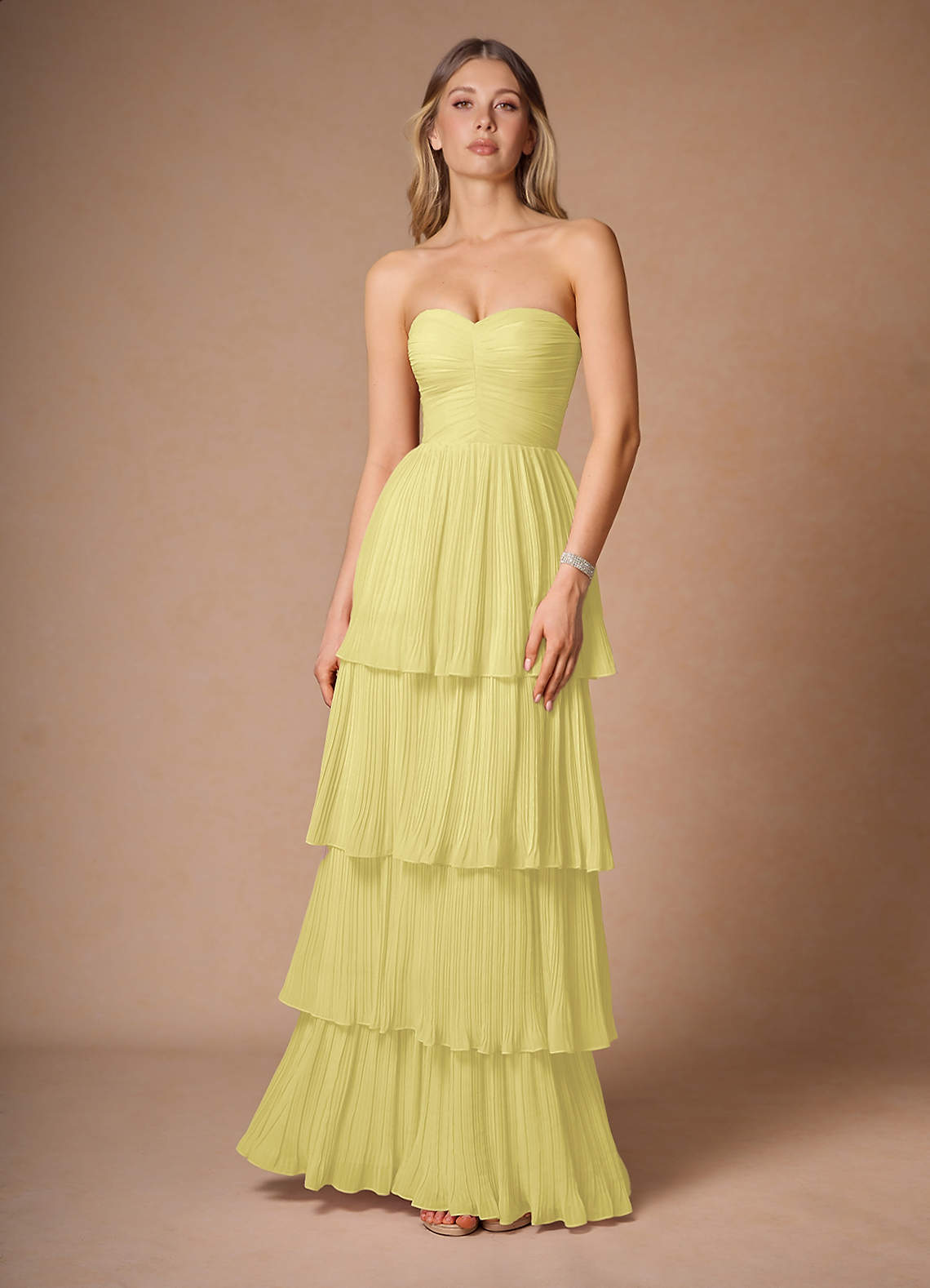 Isla Lemon Sorbet Maxi Dress | Azazie UK