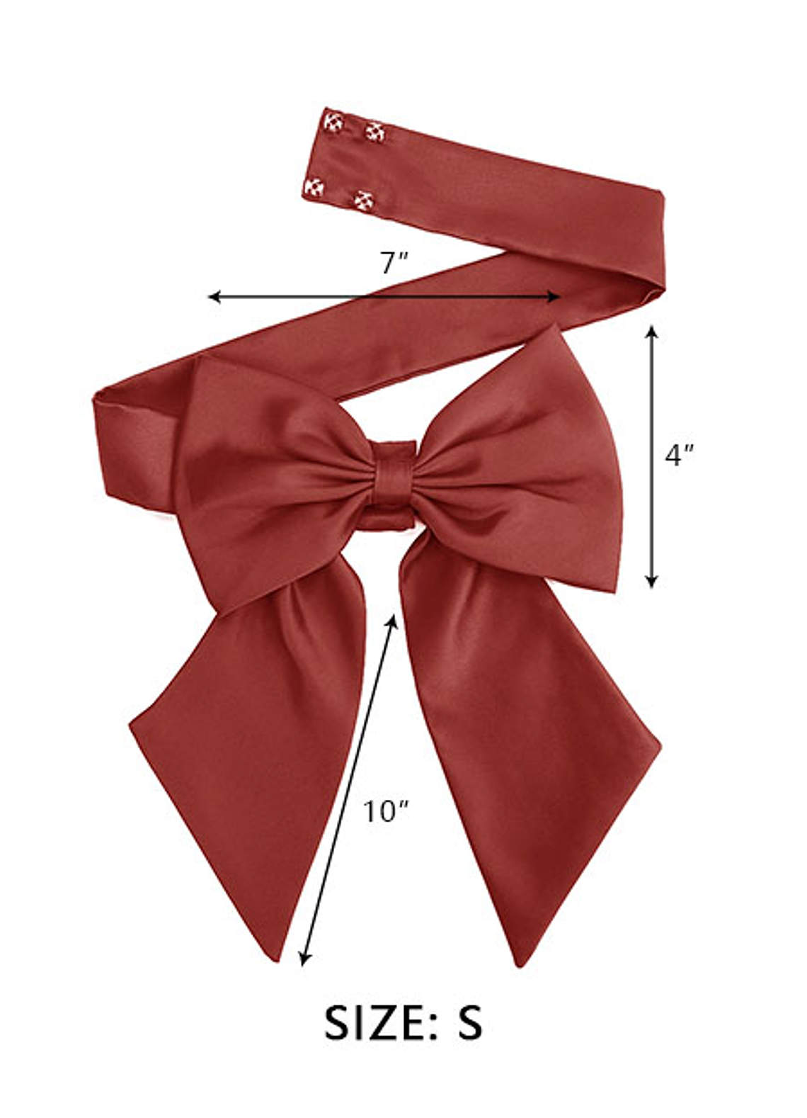 front Matte Satin Sash with Back Bow