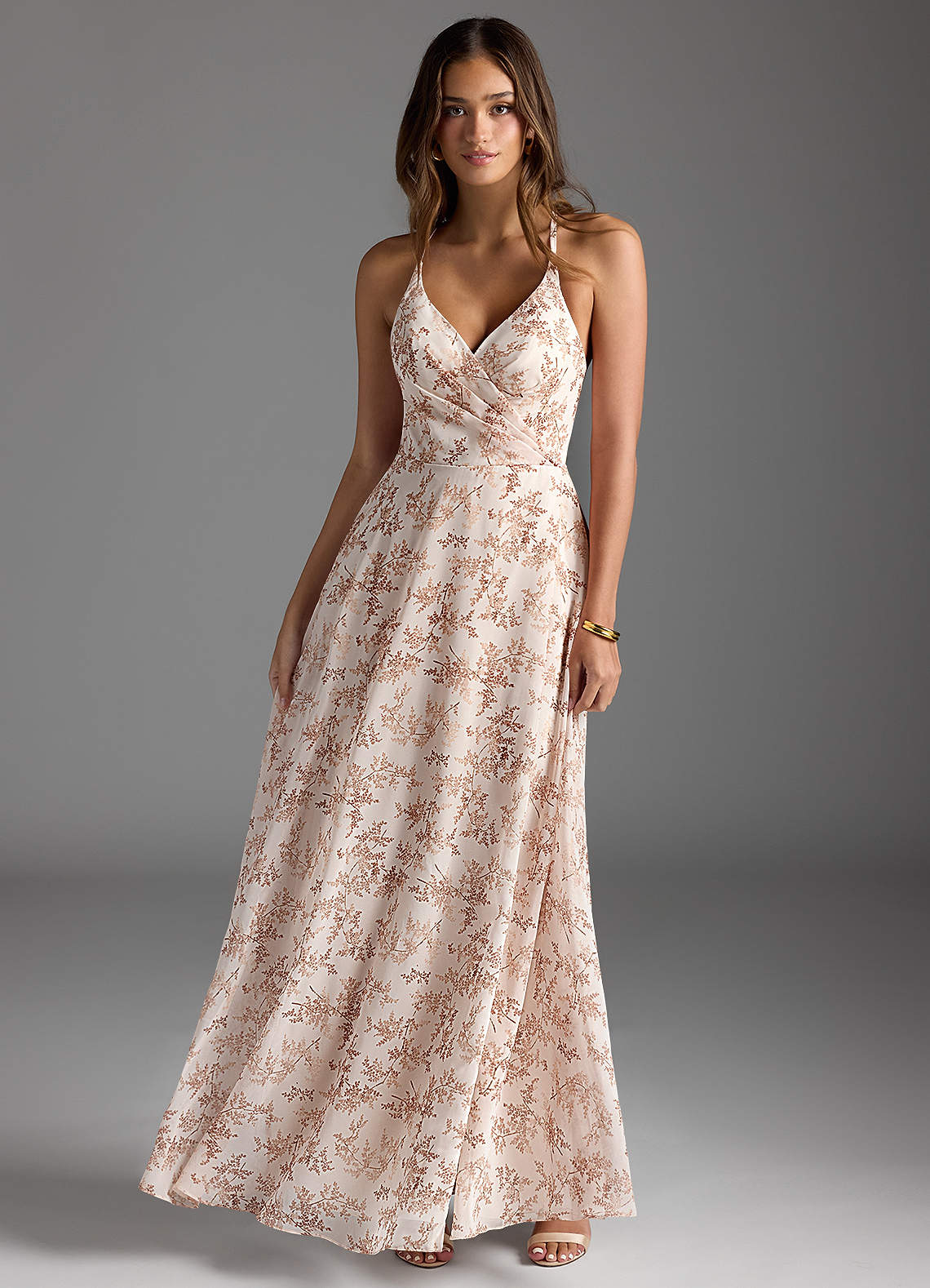 azazie pink floral dress Azazie Rue