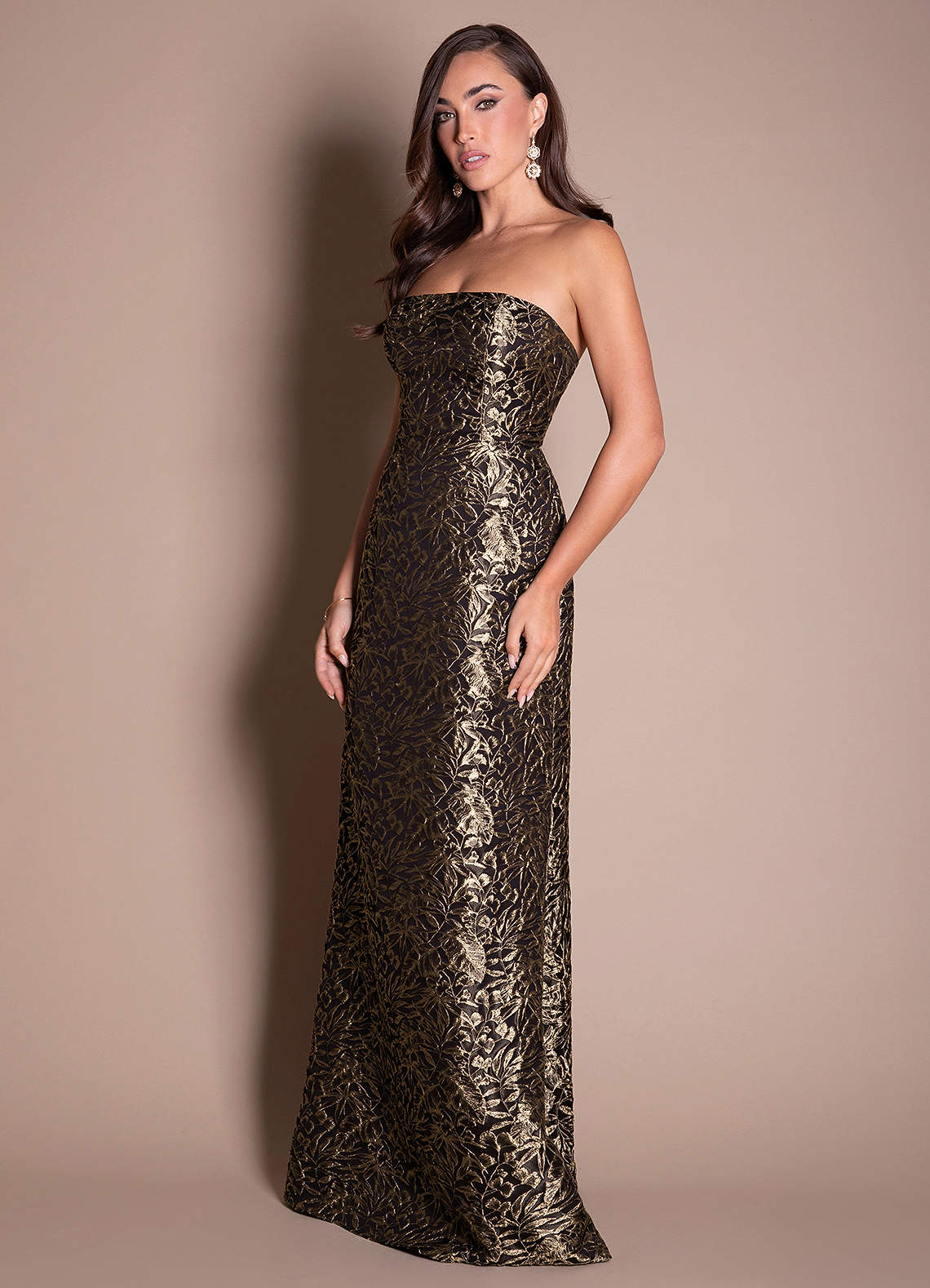 azelma dress gold AZELMA MAXI DRESS