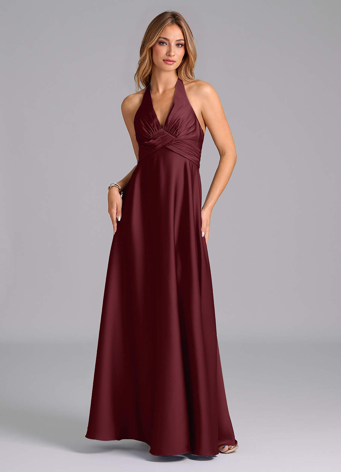 cabernet formal dresses Cabernet Bridesmaid Dress Shiny Satin Size XS