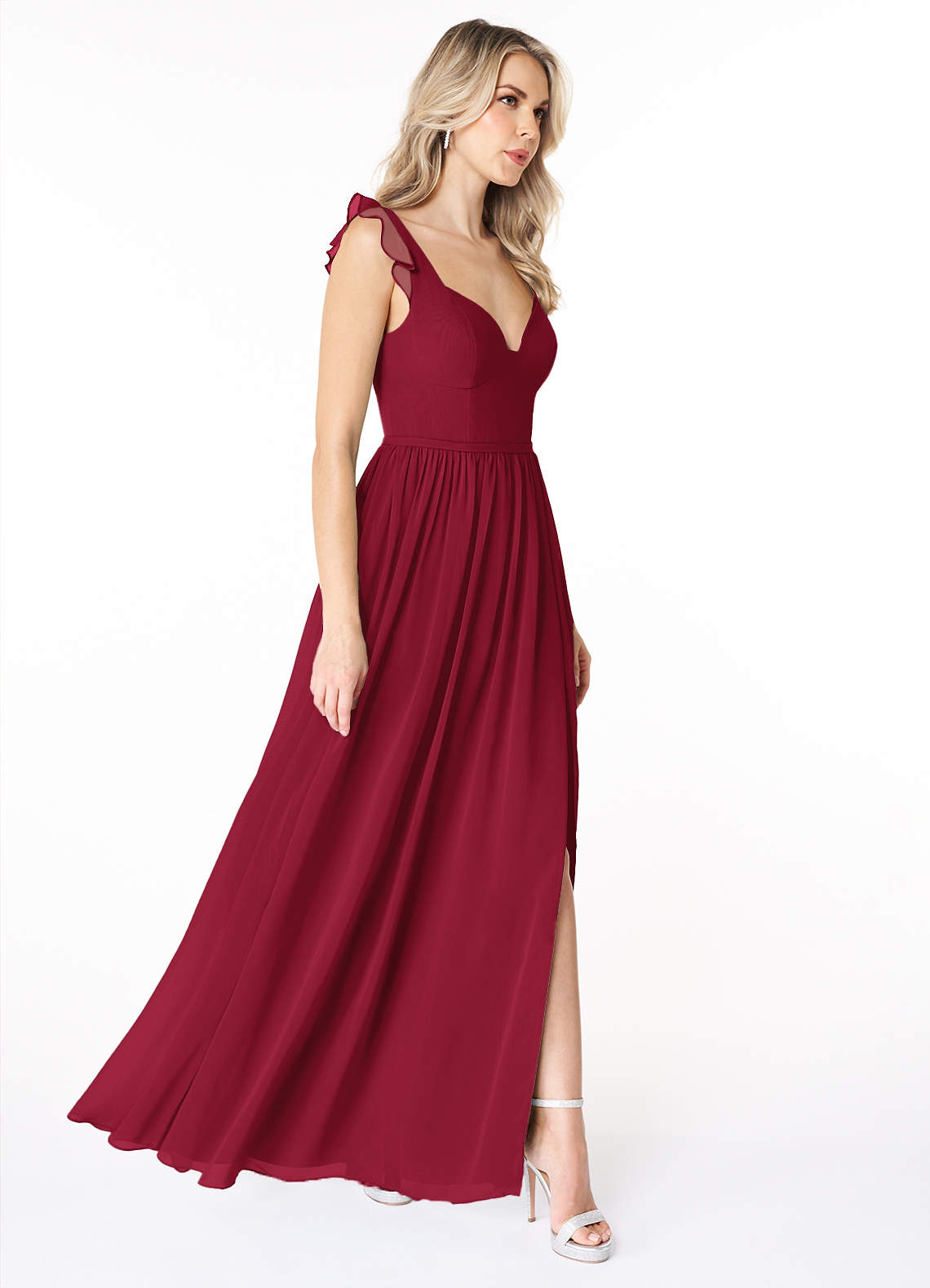 Azazie Stassie Burgundy Bridesmaid Dresses Azazie