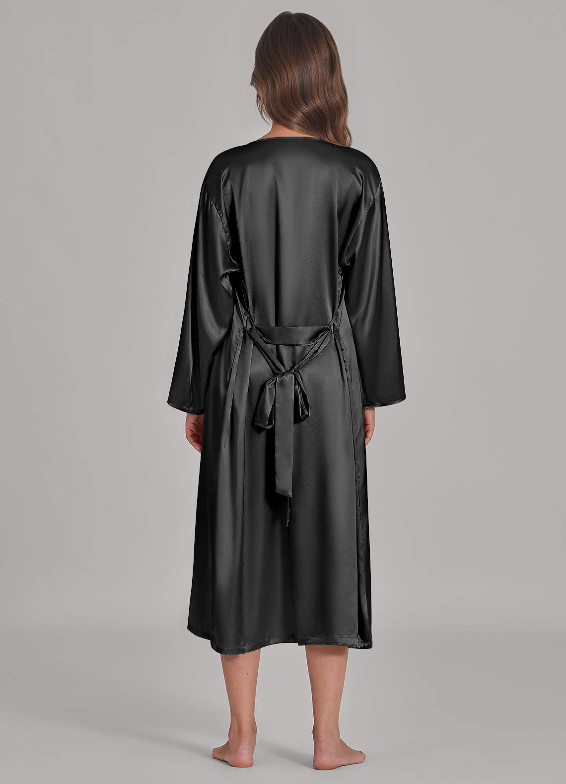 front Ensemble de vêtements d'intérieur 3 pièces en satin