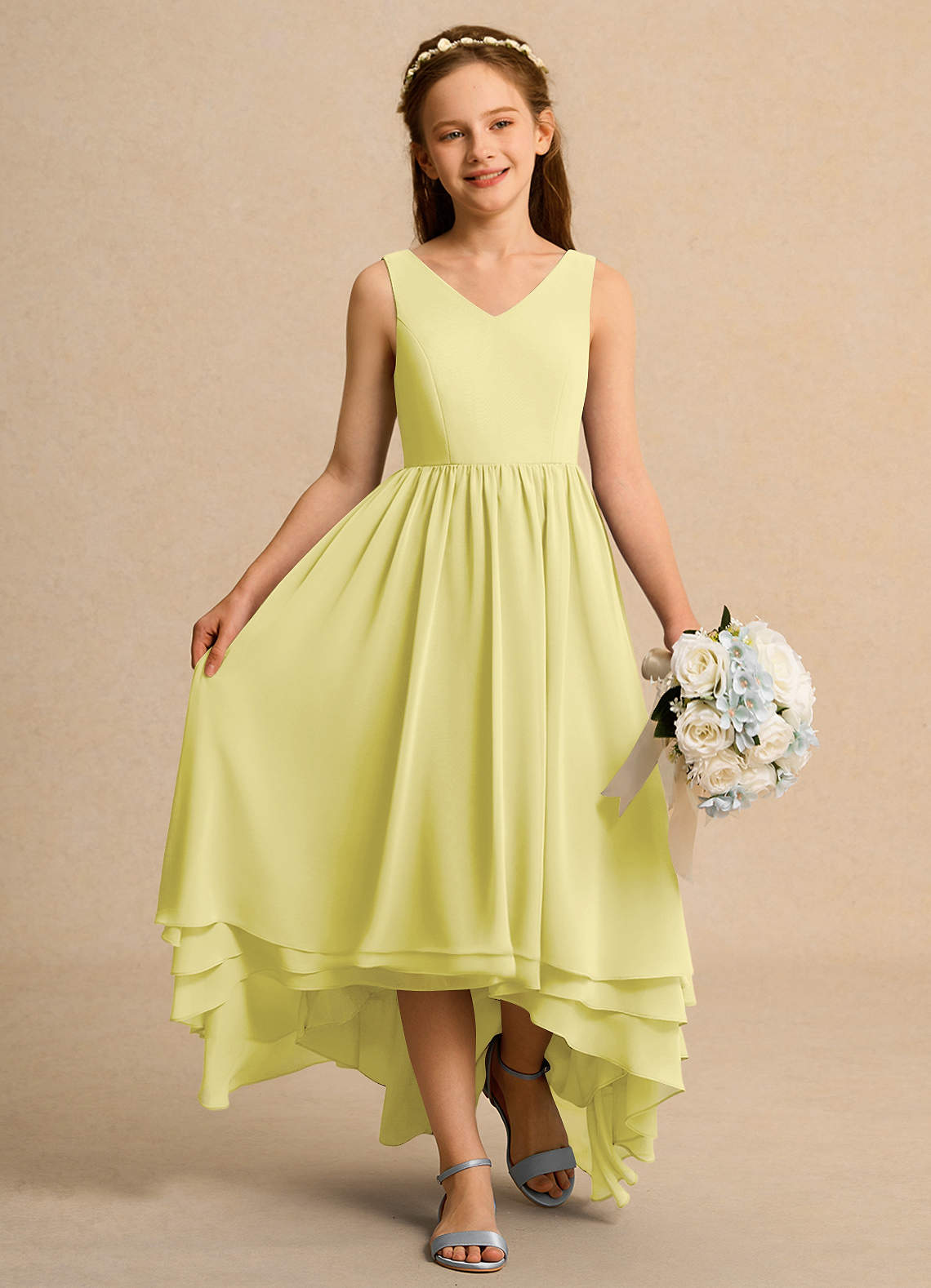 sachin and babi light blue dress Women Layered yellow DressParty Bridesmaid Chiffon Evening Cocktail Plus  Size