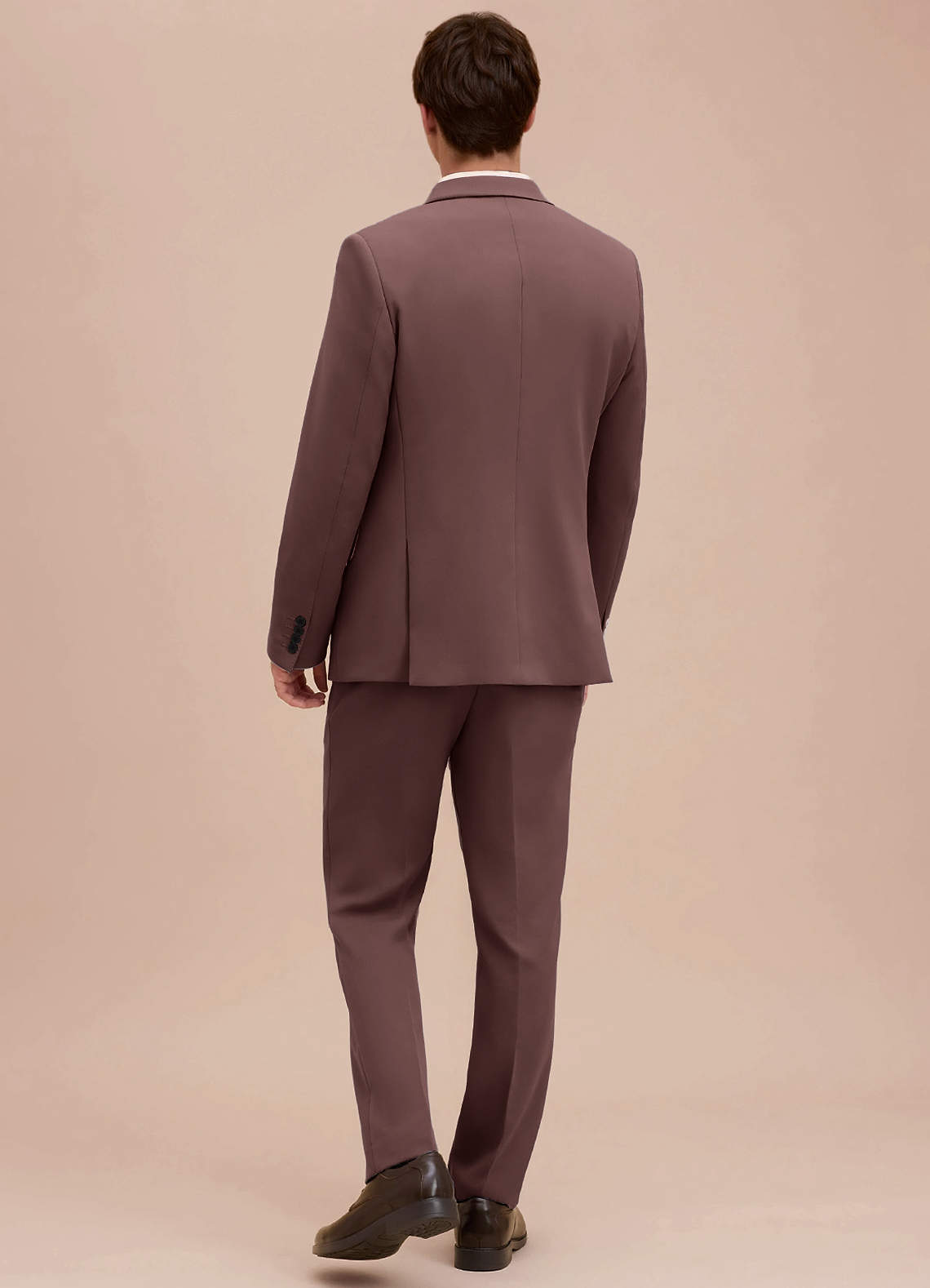 front Ethan Espresso Refined Weave Suit Jacket