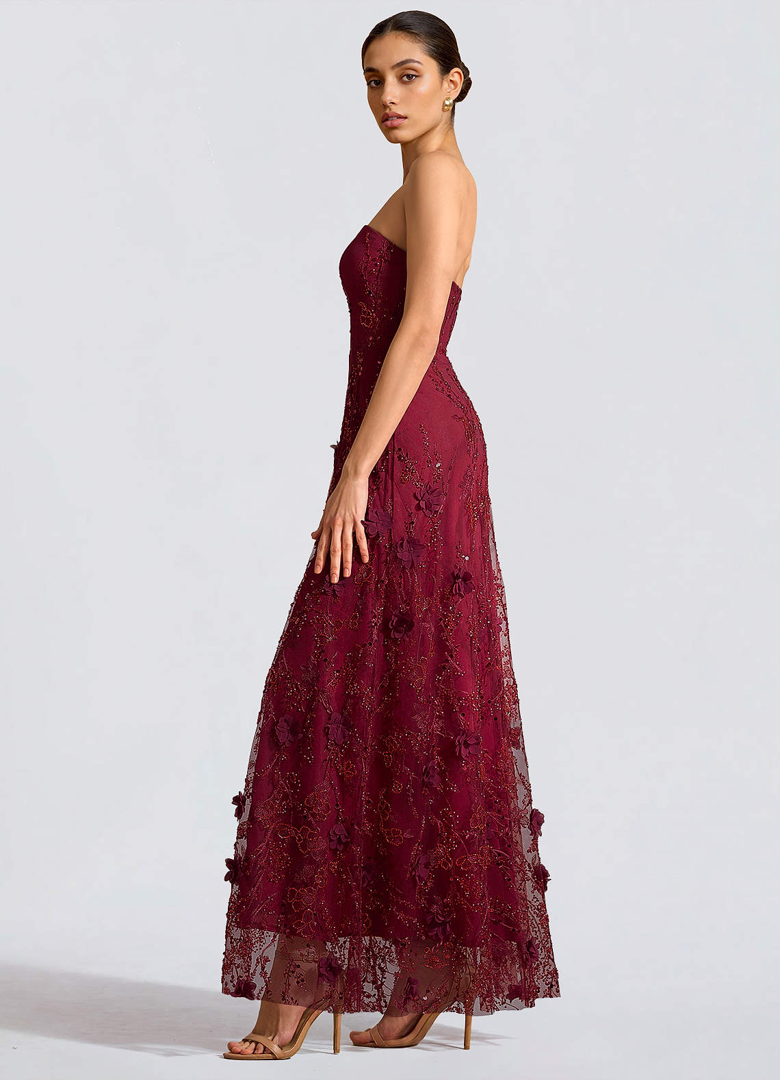 red latin dance dress Red Latin - Rhythm Dress on Sale | Fringe main image 0