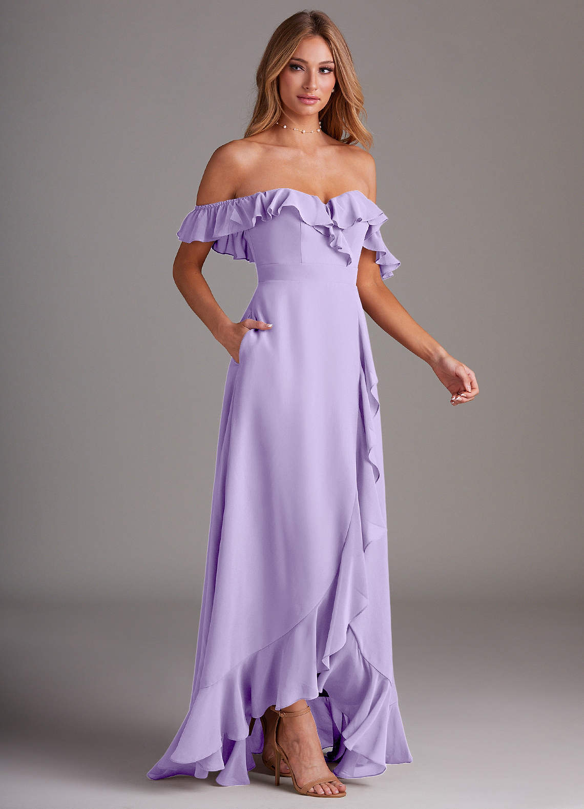 Azazie Lyra Lilac Bridesmaid Dresses | Azazie