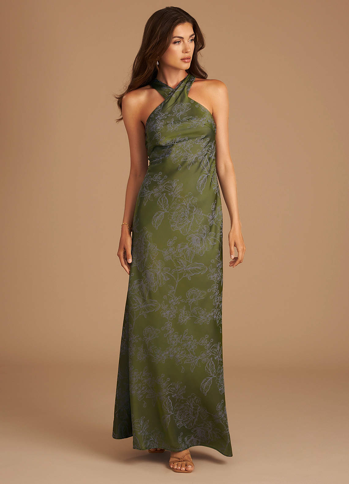 Azazie Doretta Ready to Ship Olive Blossom Blossom Bridesmaid Dresses