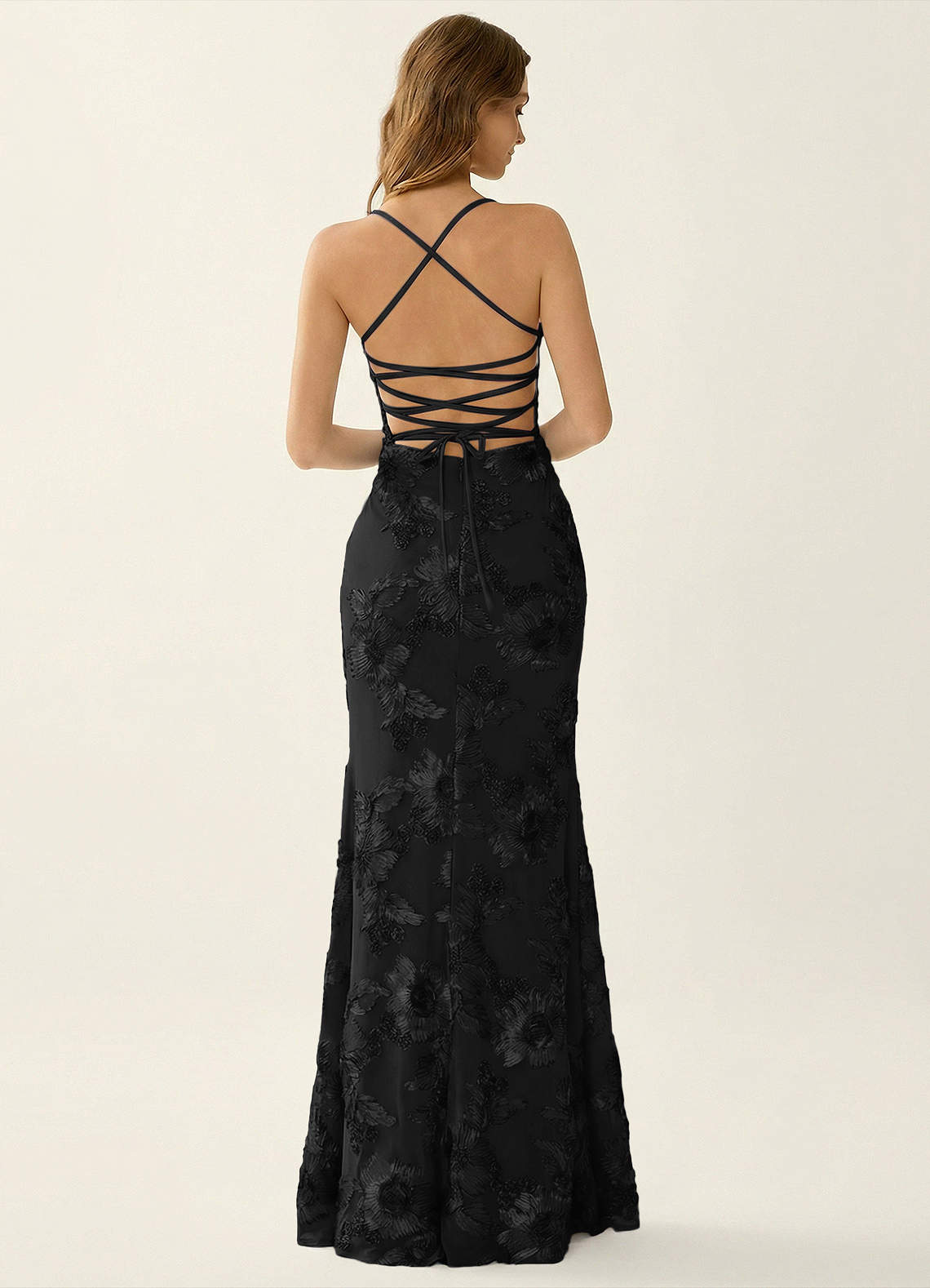 Kailani Black 3D Flowers Corset Mermaid Lace Up Back Prom Dress Prom and  Homecoming Dresses | Azazie UK