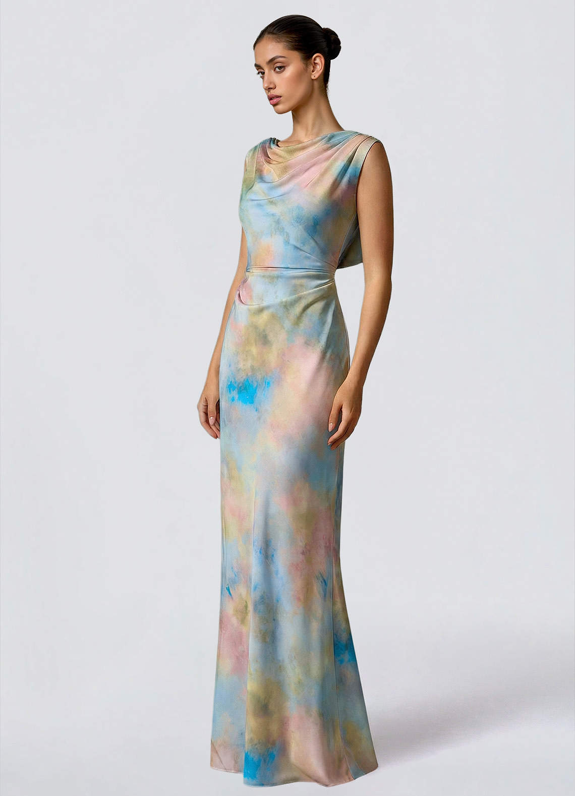 watercolor formal dress Hand-painted Custom Wedding Dress Watercolor Fashion Illustration