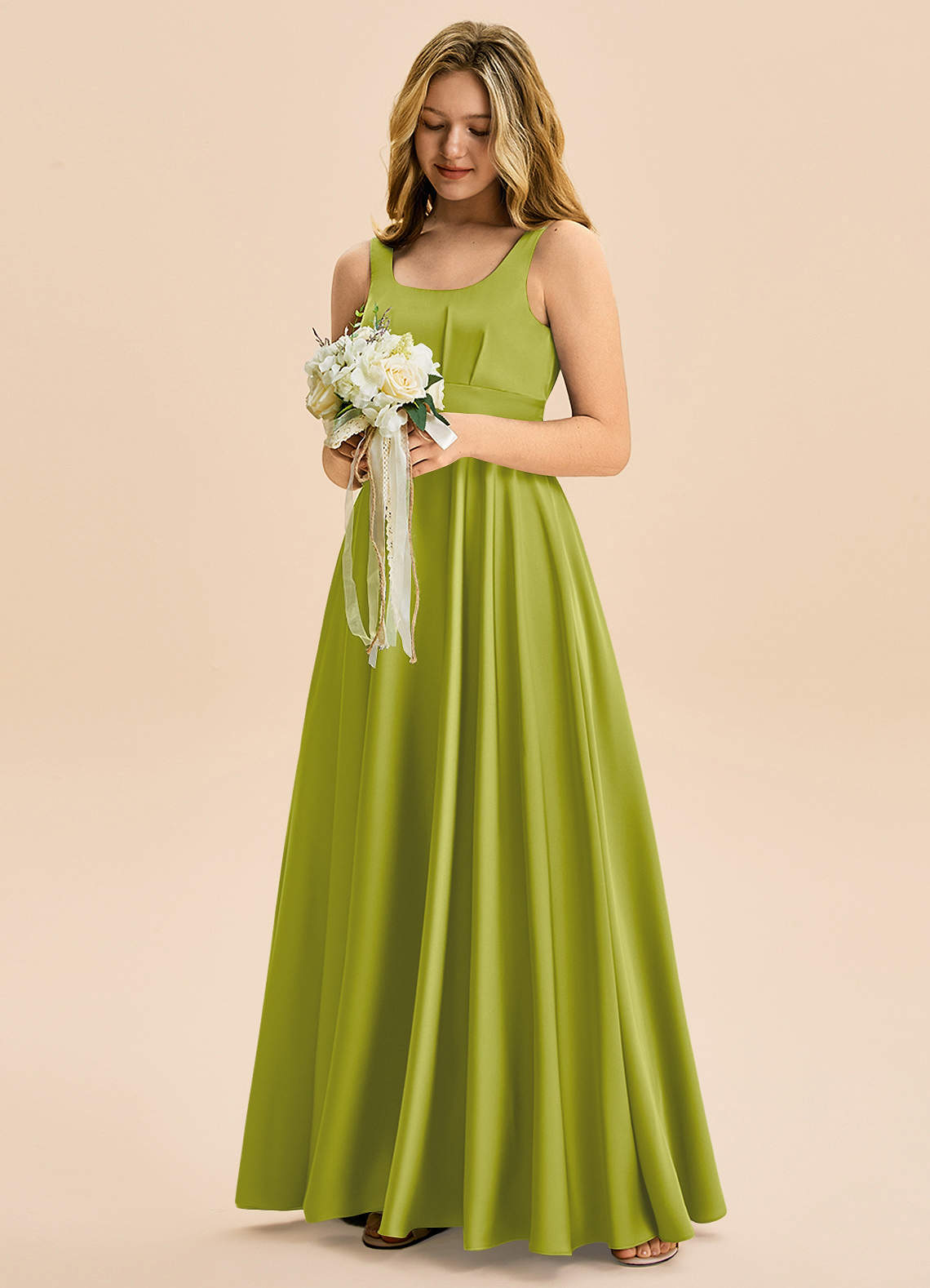 green emerald velvet dress Honor Gold Forest Green Gabby Fishtail Maxi Dress main image 1