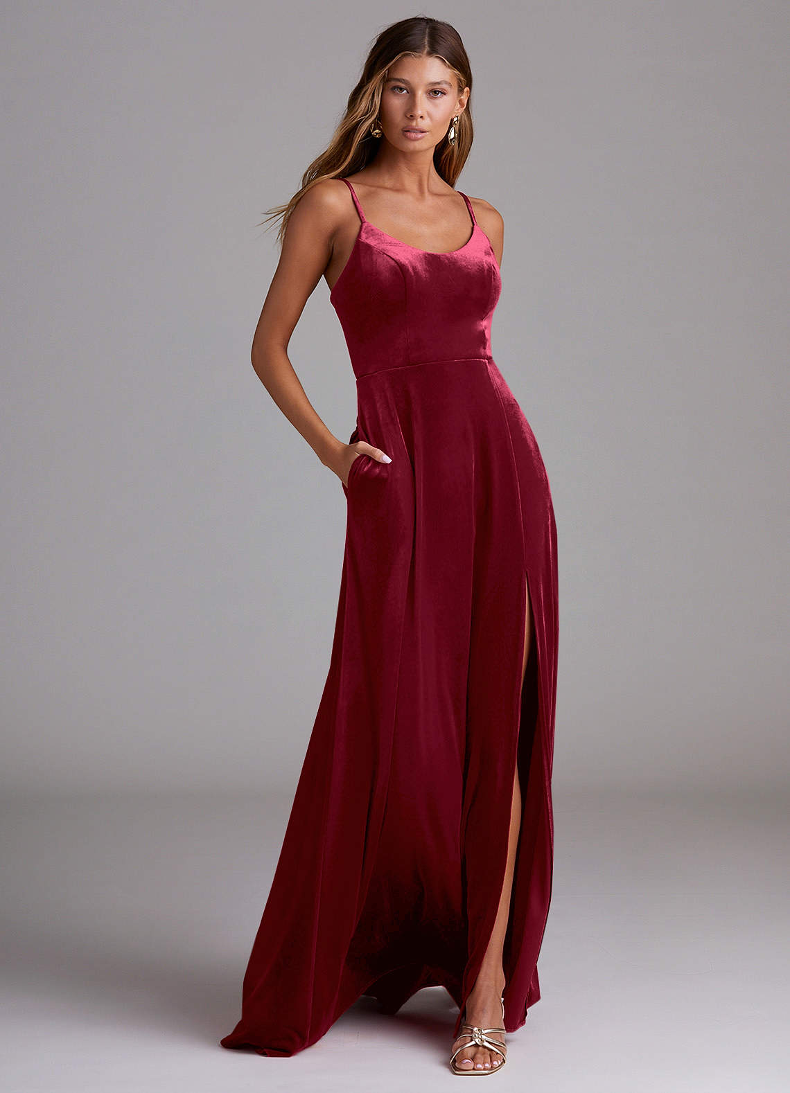 Azazie Moira Burgundy Bridesmaid Dresses Azazie