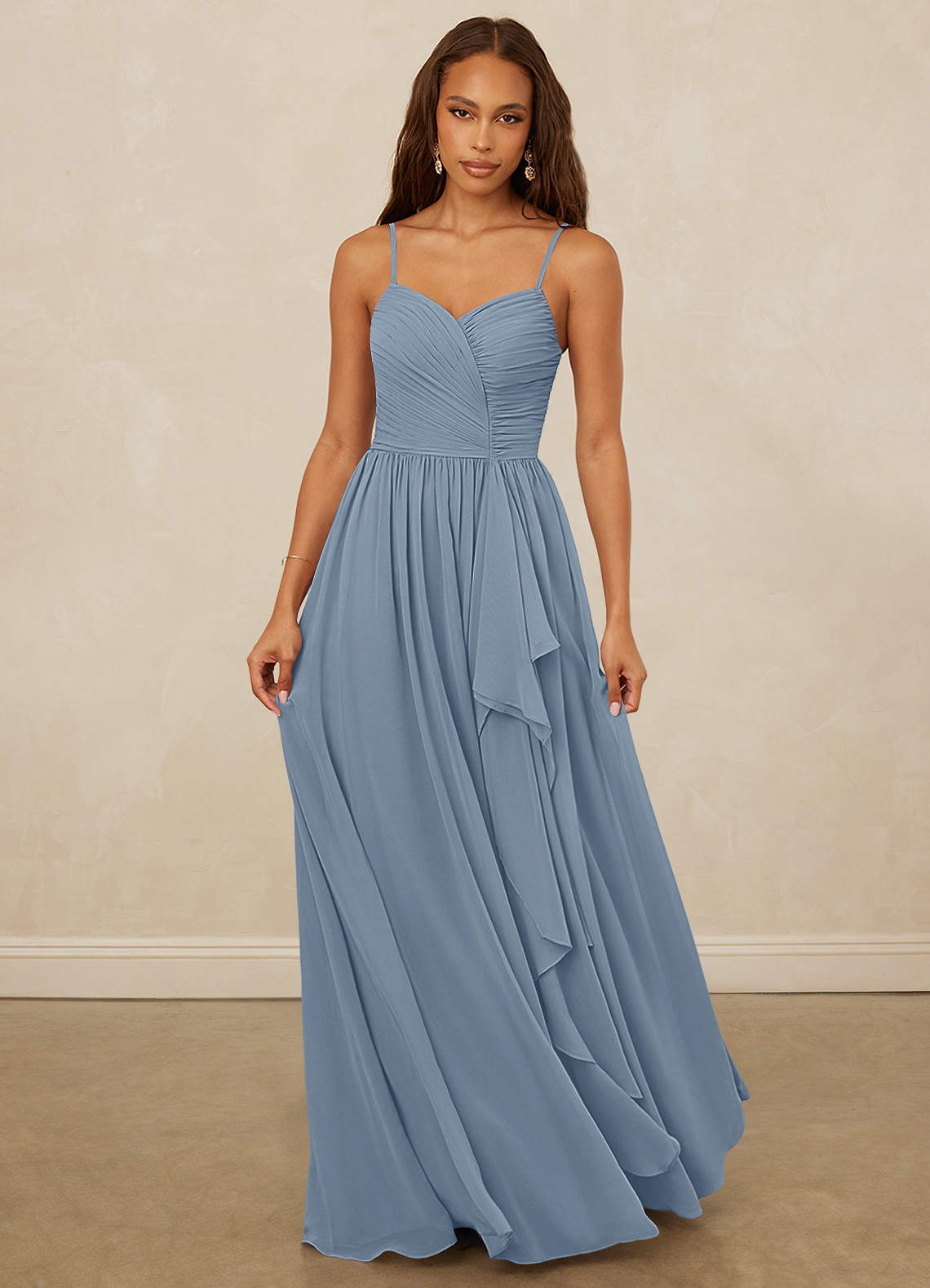 Christian Siriano Bridal for Azazie 1004 Bridesmaid Dresses Pleated Drape Chiffon A-line Dress image4