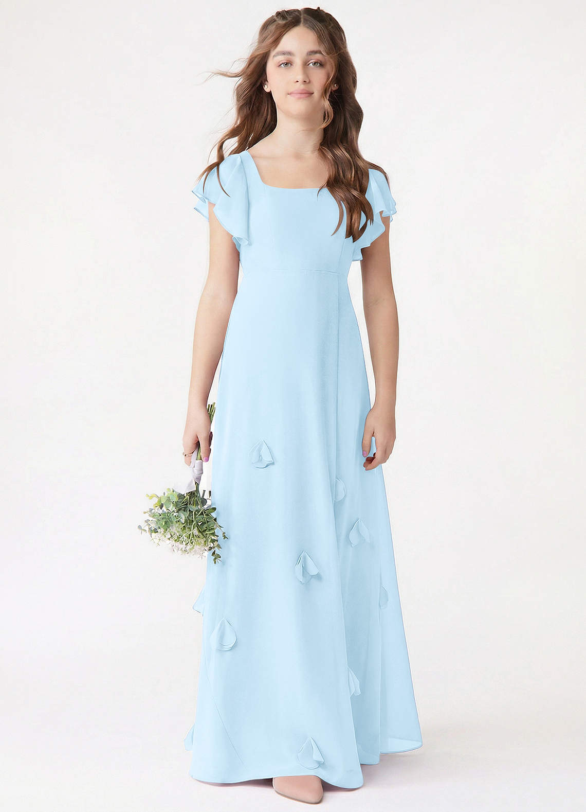 front Azazie Selene Junior Formal Dress