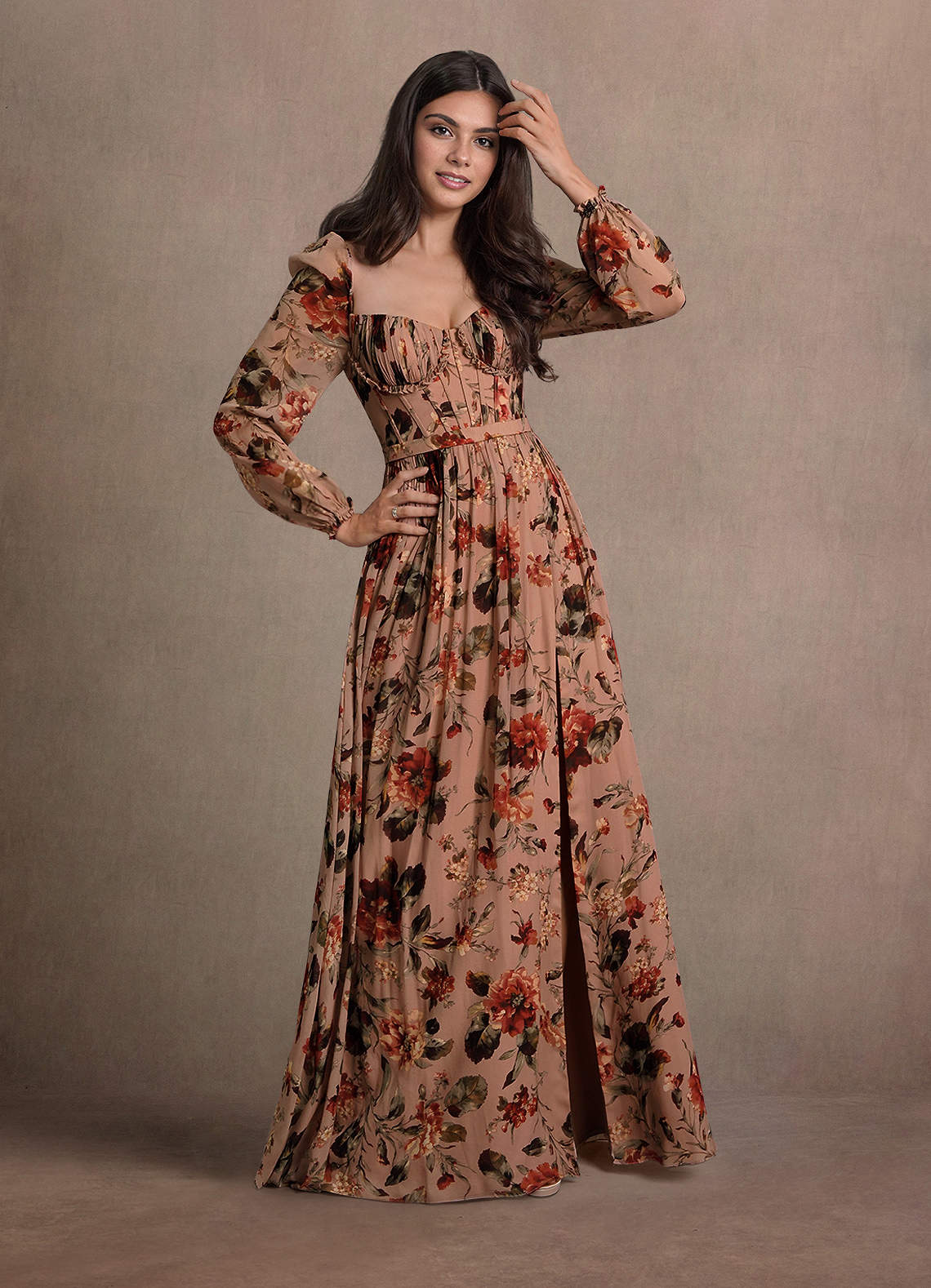 Karla Mauve Multi Maxi Dress image2