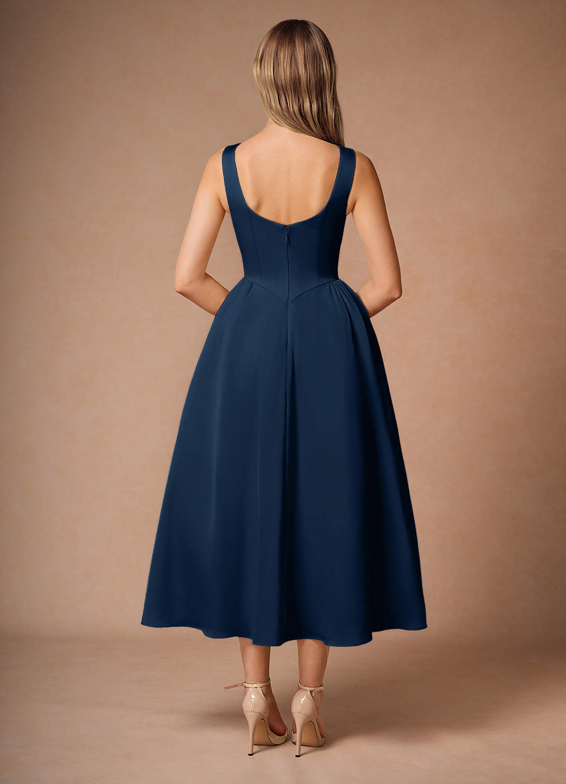 artisanal navy midi dress Elegant Cotton Midi Dress Short Sleeve Dress Handmade Navy Blue Dress Romantic Dress Women Summer Fall Dress Custom Dress