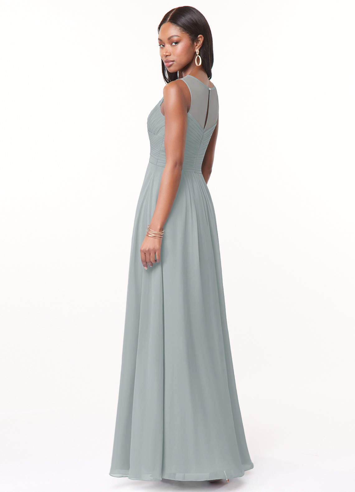 Azazie Gigi Outlet Dolphin Grey Bridesmaid Dresses Azazie AU