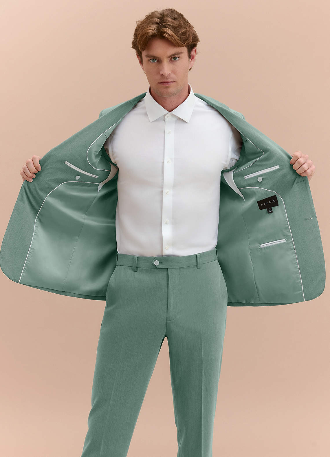 front William Matcha Comfort Blend  Suit Jacket