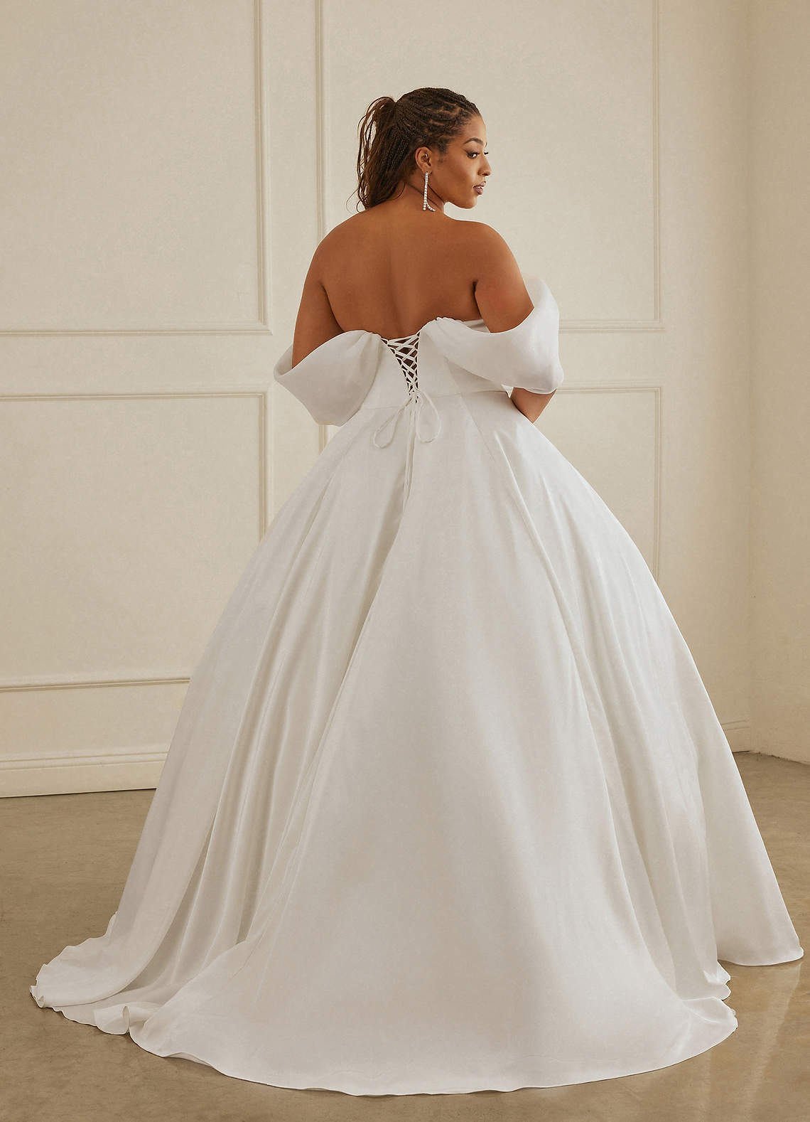 Christian Siriano Bridal for Azazie 2013 Wedding Dresses Drop Wasit Stretch Satin and Organza Ball Gown image13