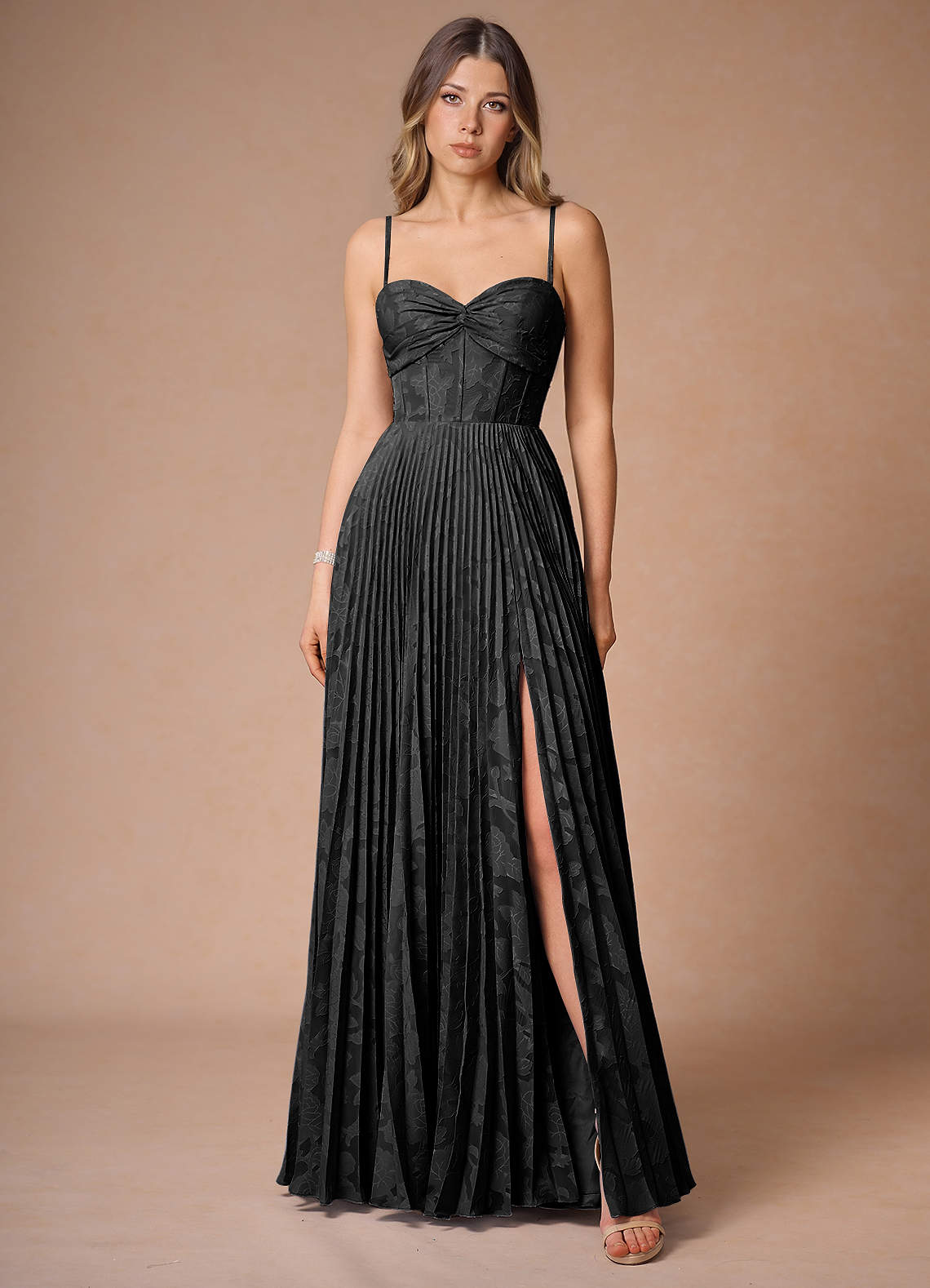 black silk maxi dress Rosebud Black Maxi Dress - US 10