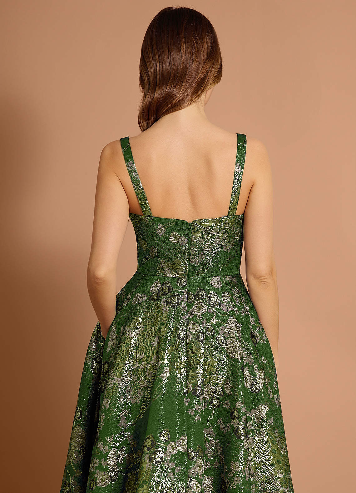 Azazie Matcha Green Sleeveless Ball Gowns Evening Dress / Gown