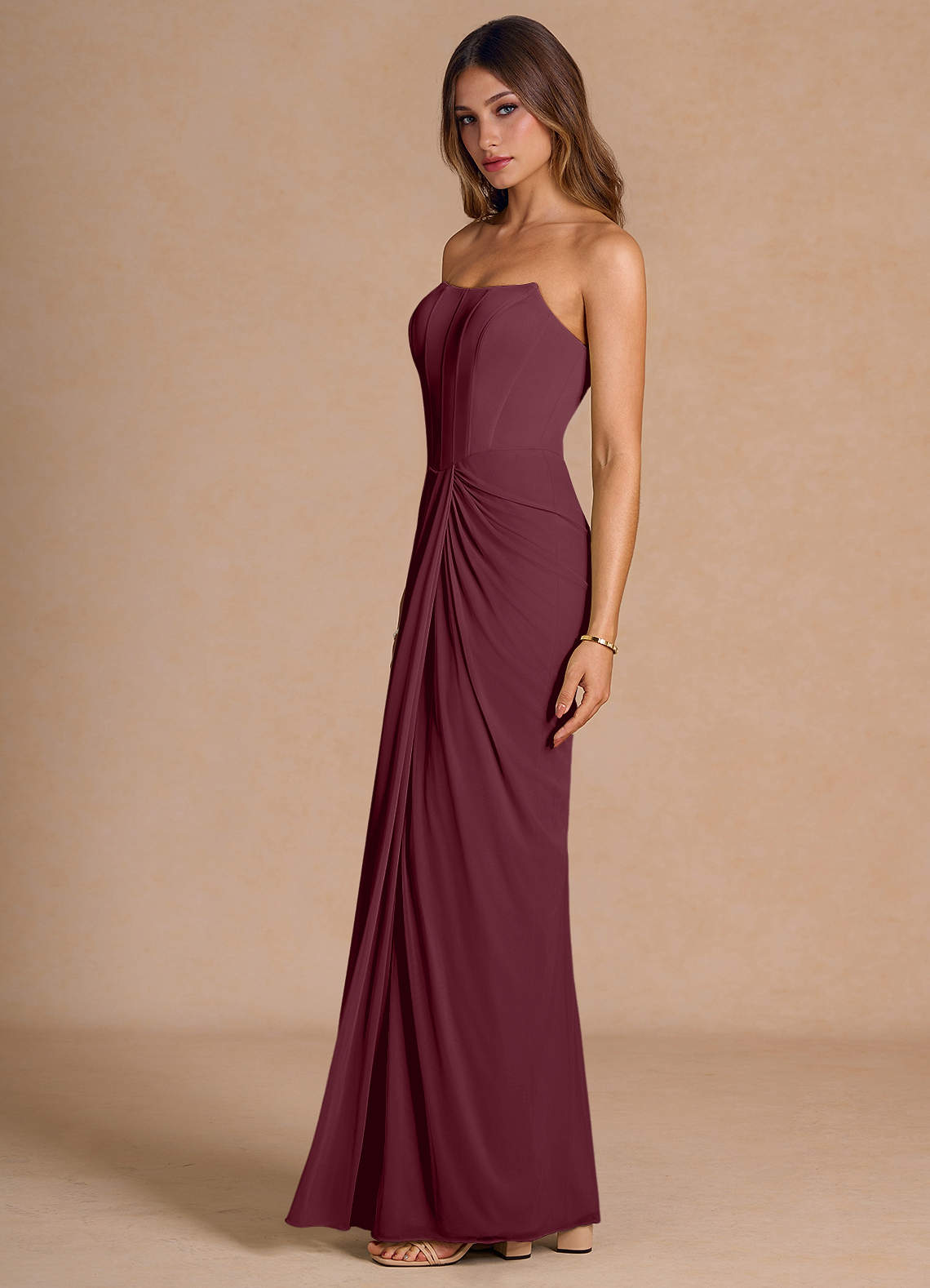 Anais Wine Maxi Dress image4