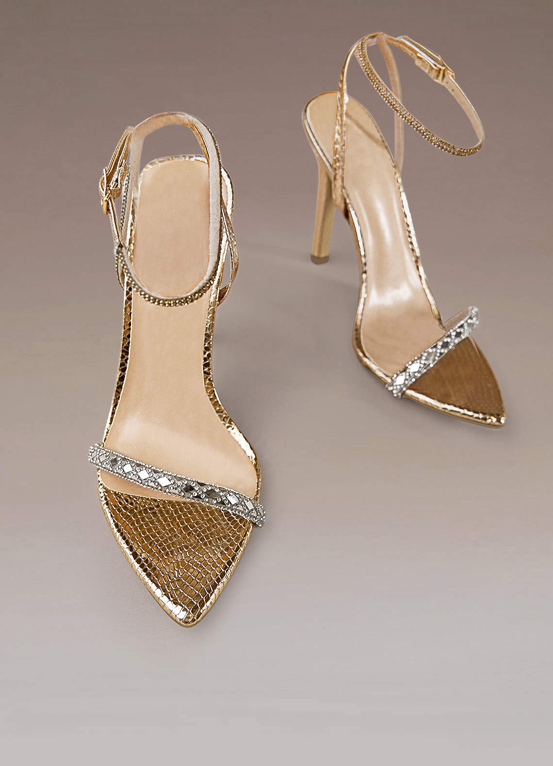 Nice gold fashion heels