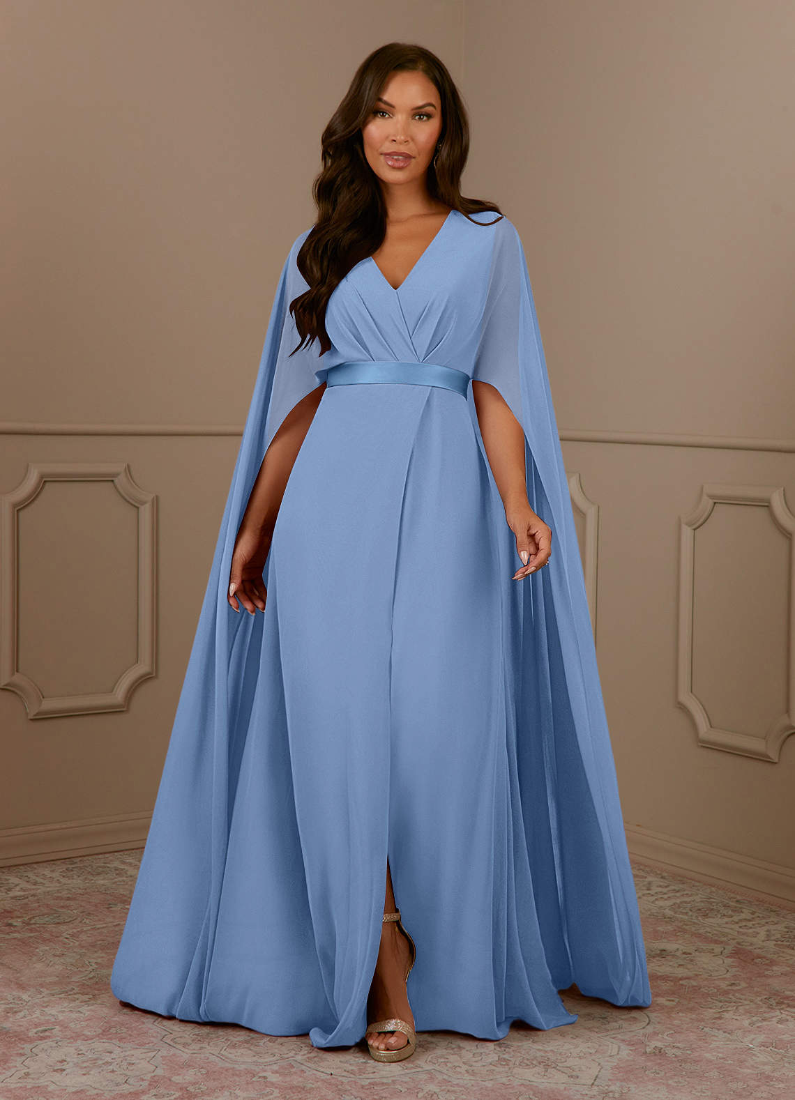 Steel Blue Mother of the Bride Dresses