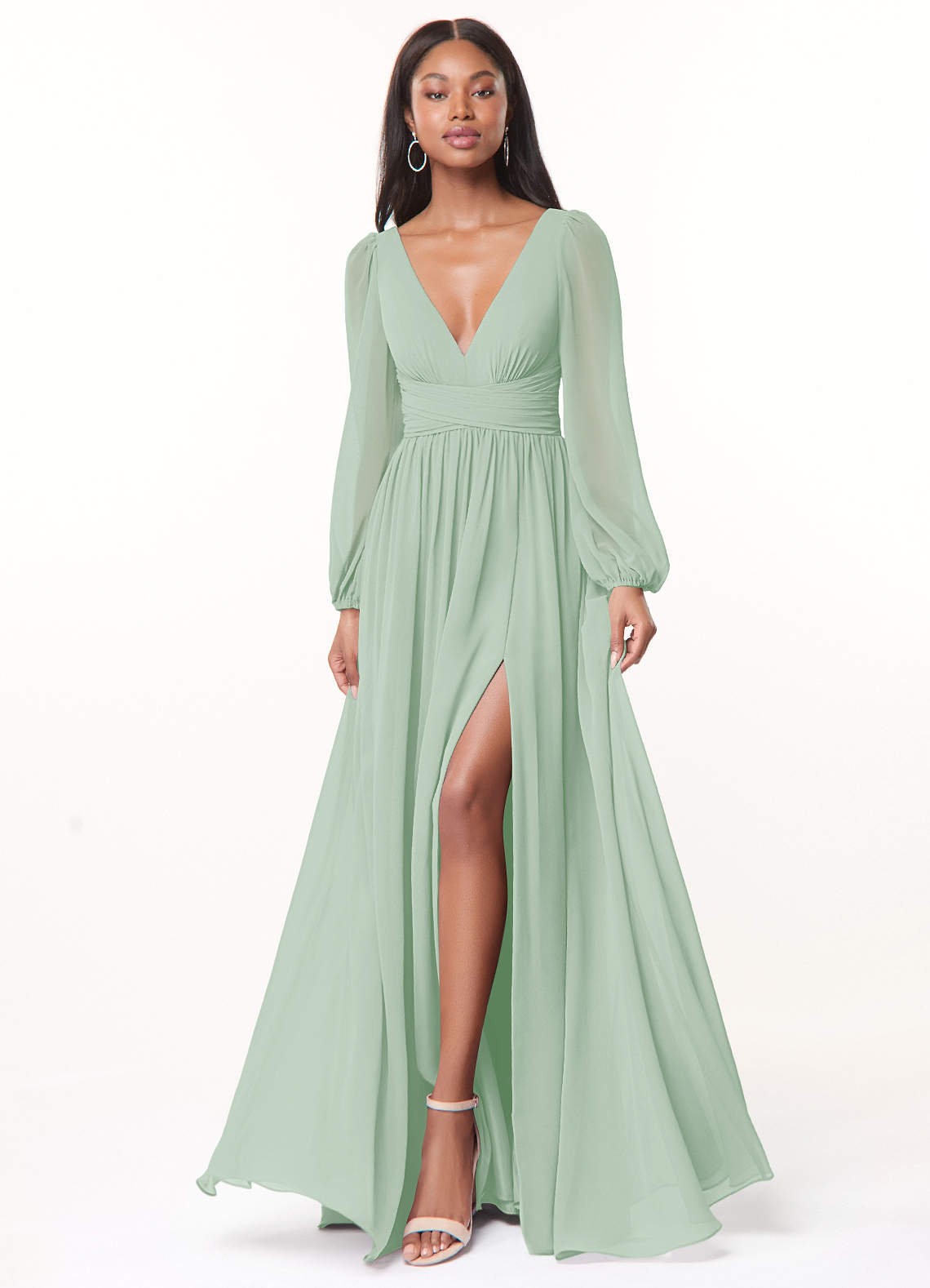 Maxi long sleeve bridesmaid dresses best sale