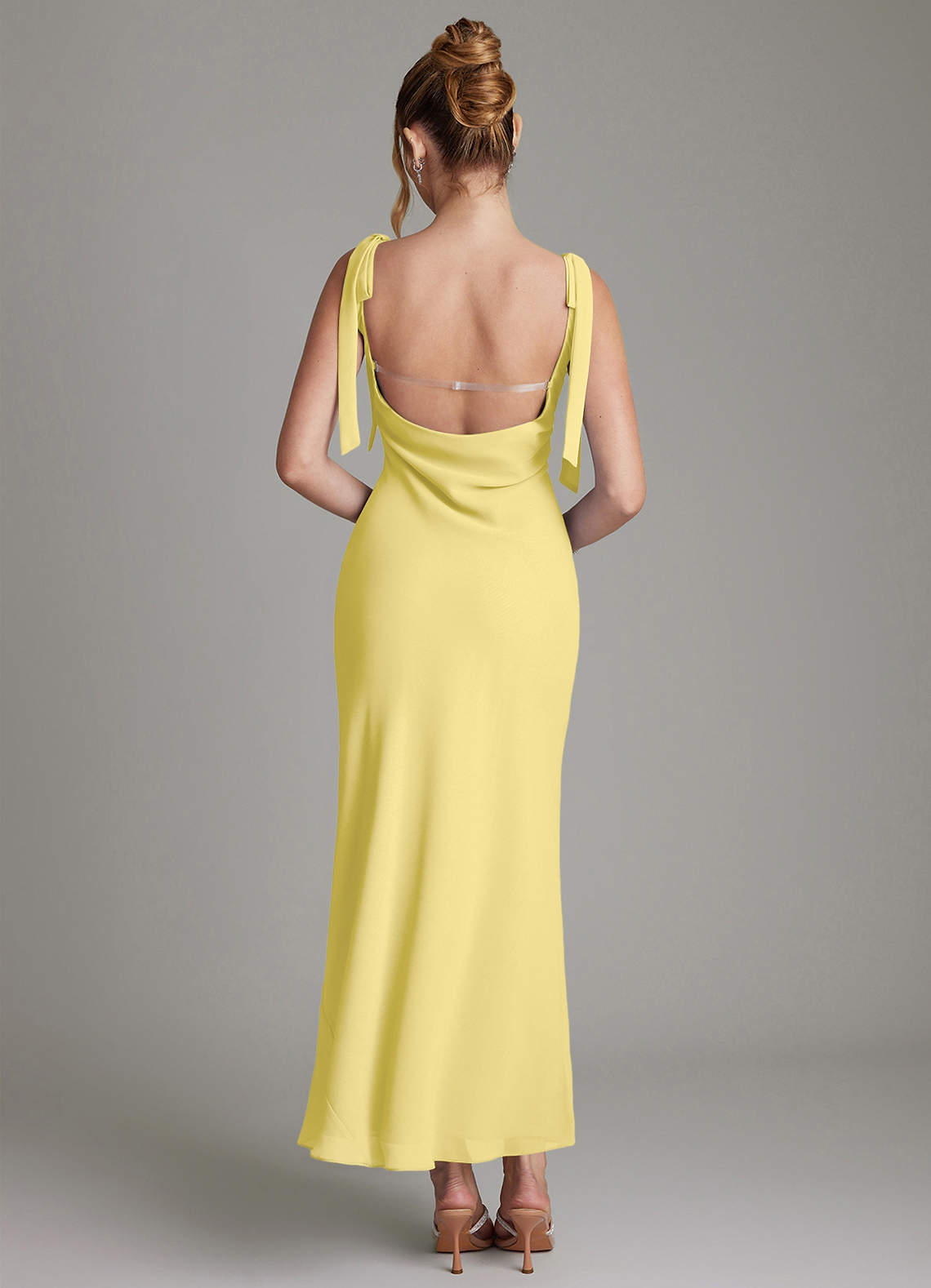 open lace back dress Be Mine Satin Maxi Dress