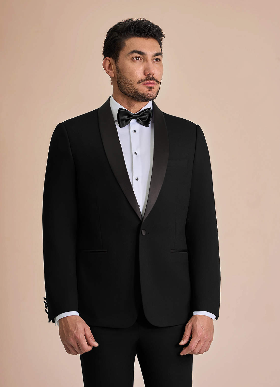 front Winston Black Shawl Lapel Tuxedos Jacket