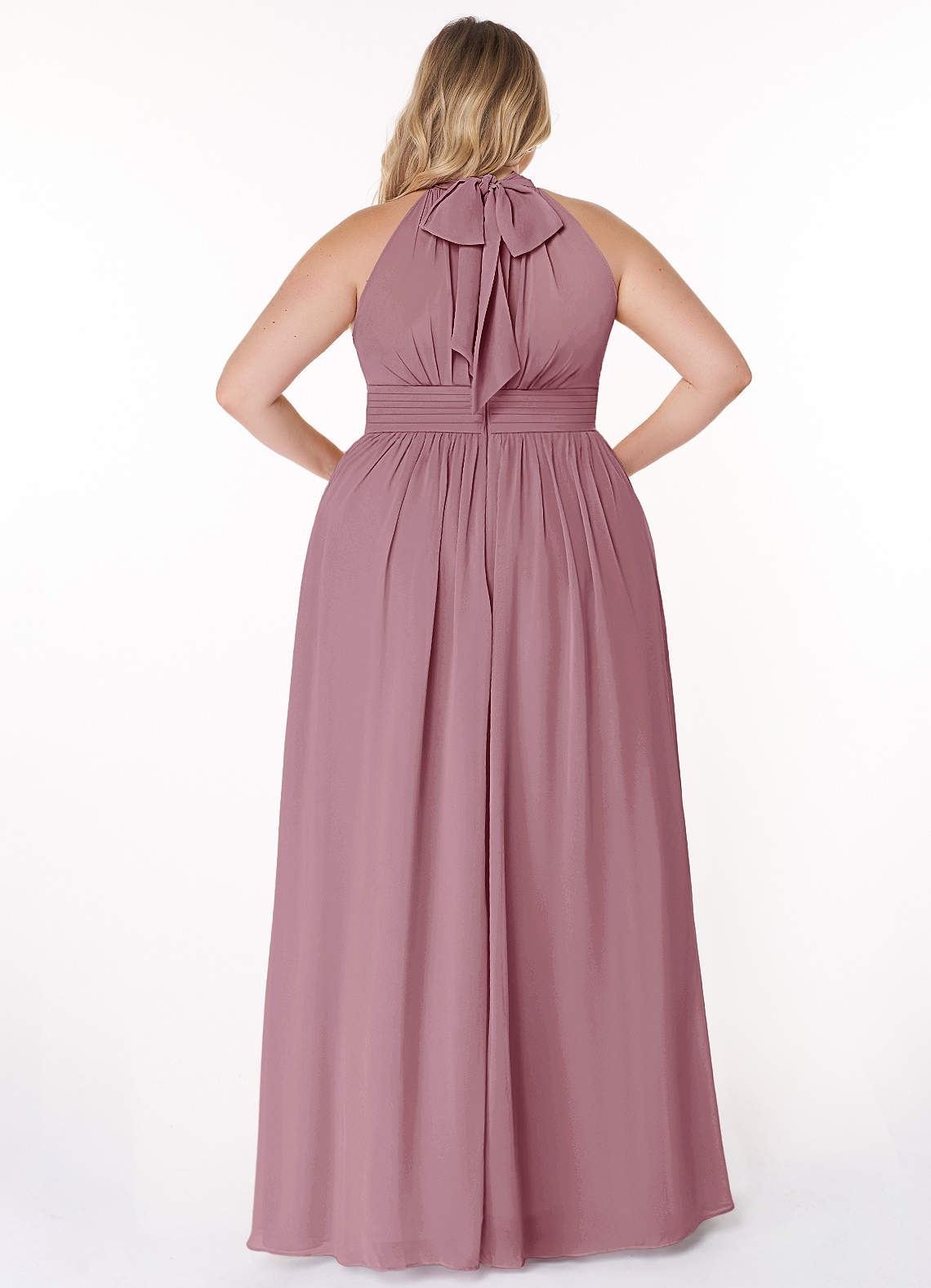 Azazie Iman Bridesmaid Dresses A-Line A-Line Ruched Chiffon Floor-Length Dress image1