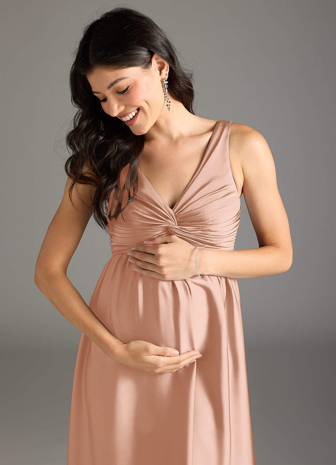 rose gold maternity bridesmaid dress Maternity Bridesmaid Dresses