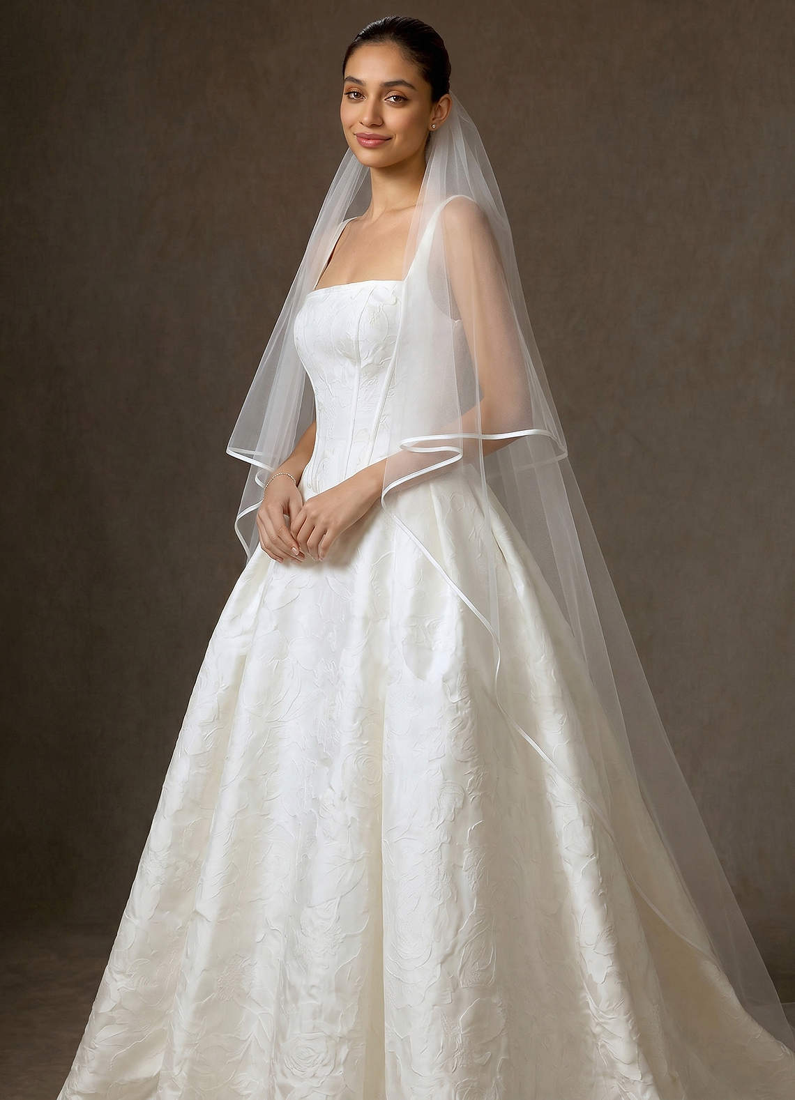 front Coiled Serenity Chapel Veil