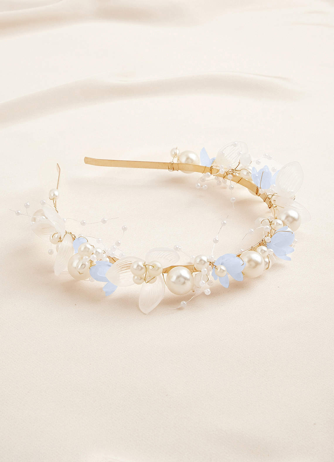 front Pearl Floral Headband