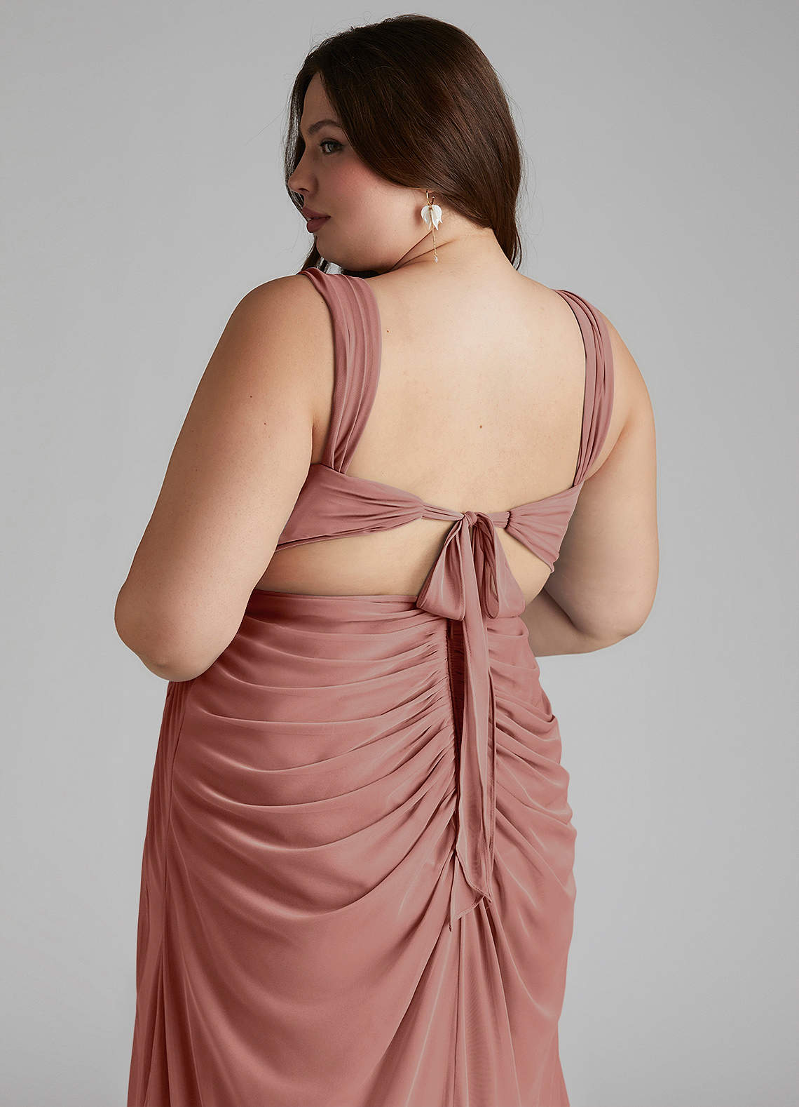 Azazie Jesaphine Cedar Rose Mesh Bridesmaid Dresses | Azazie