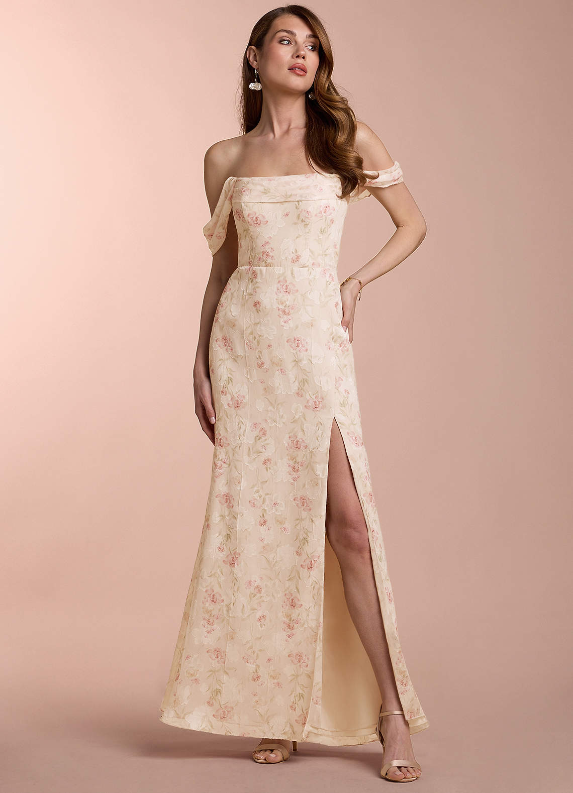 Sierra Blush Multi Maxi Dress | Azazie
