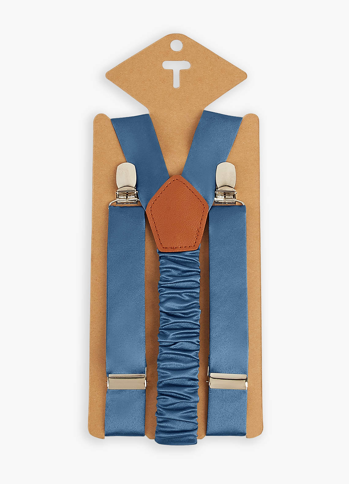 front Boy's Matching Matte Satin Bow Tie & Suspenders Set