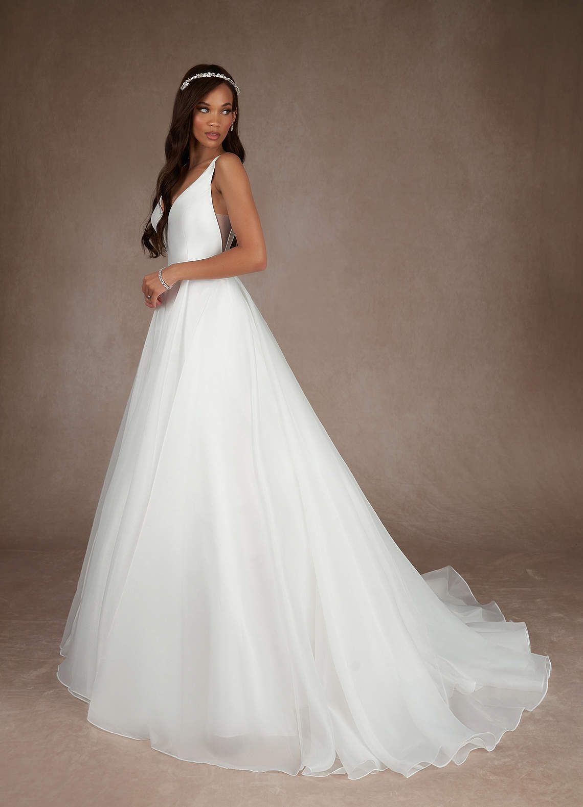 V-Neck Wedding Dress