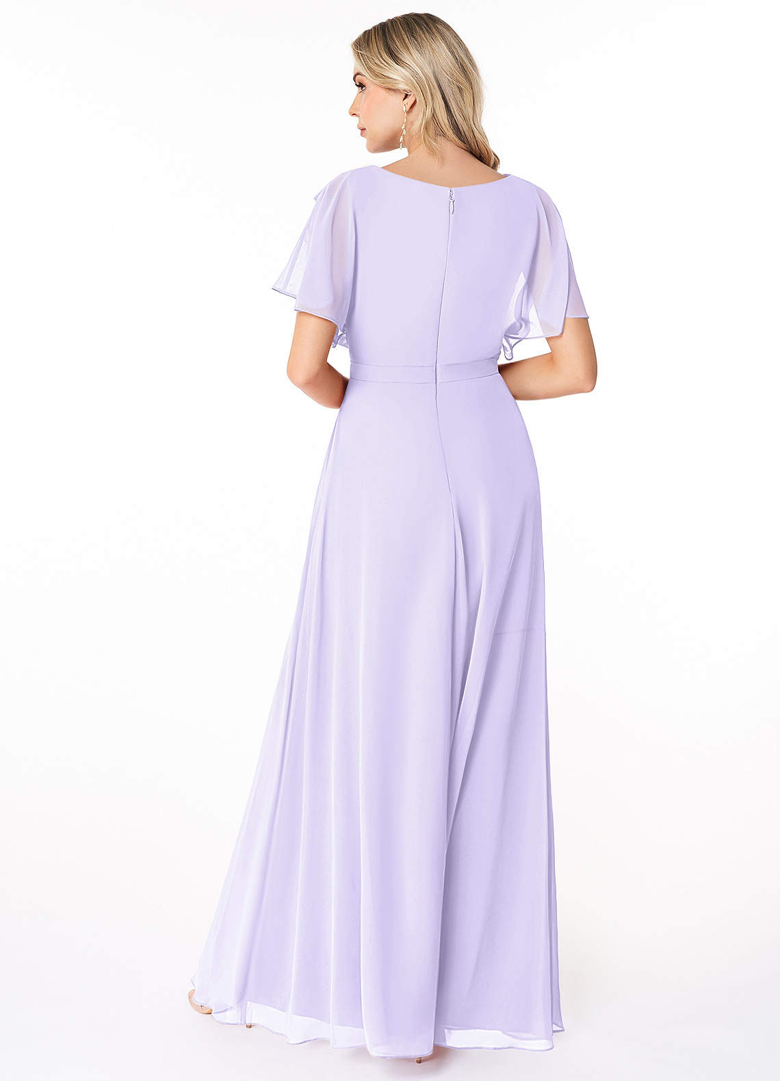 Azazie Aaliyah Lilac Modest Bridesmaid Dresses | Azazie