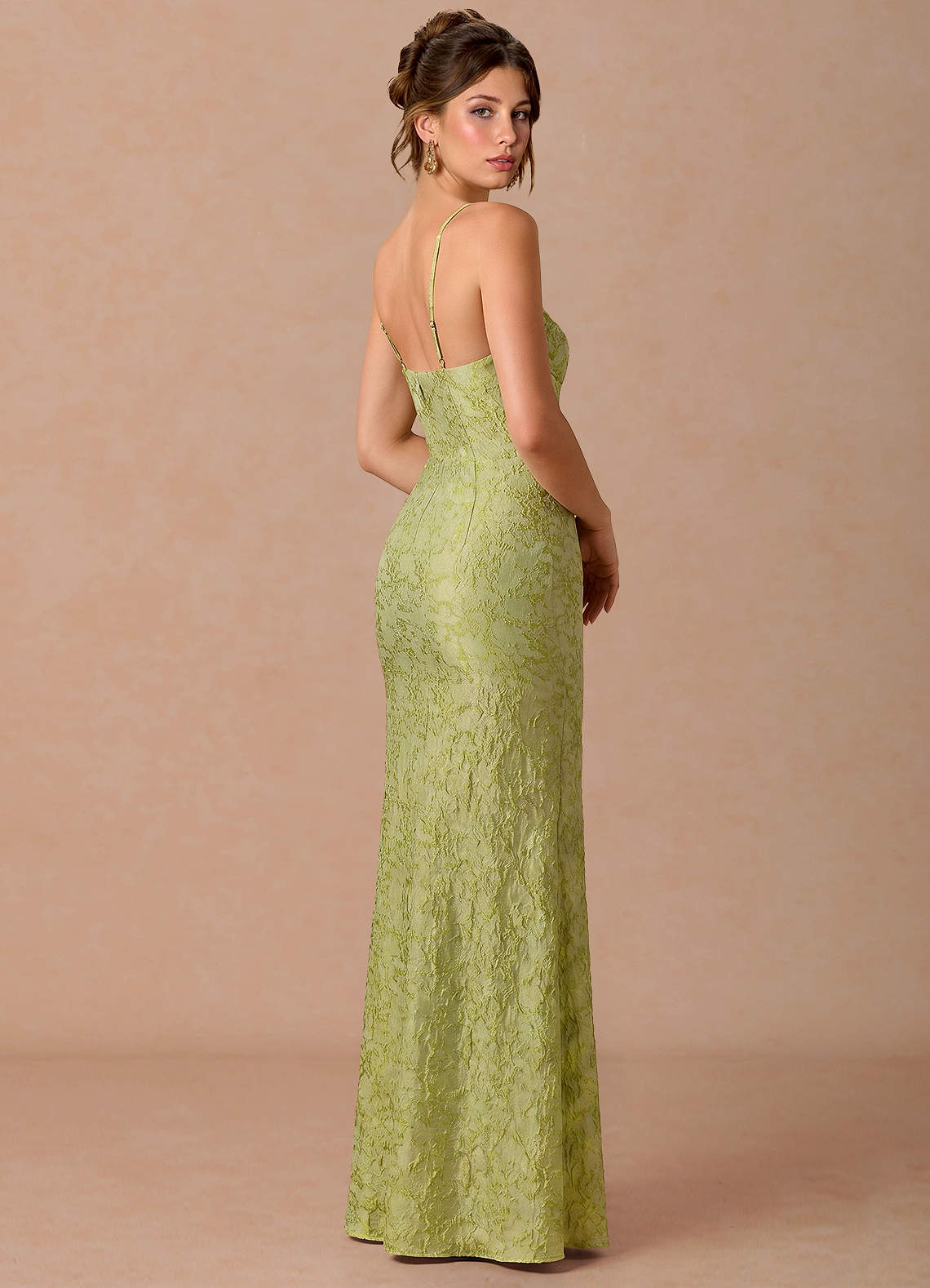 Paulina Light Chartreuse Maxi Dress image1