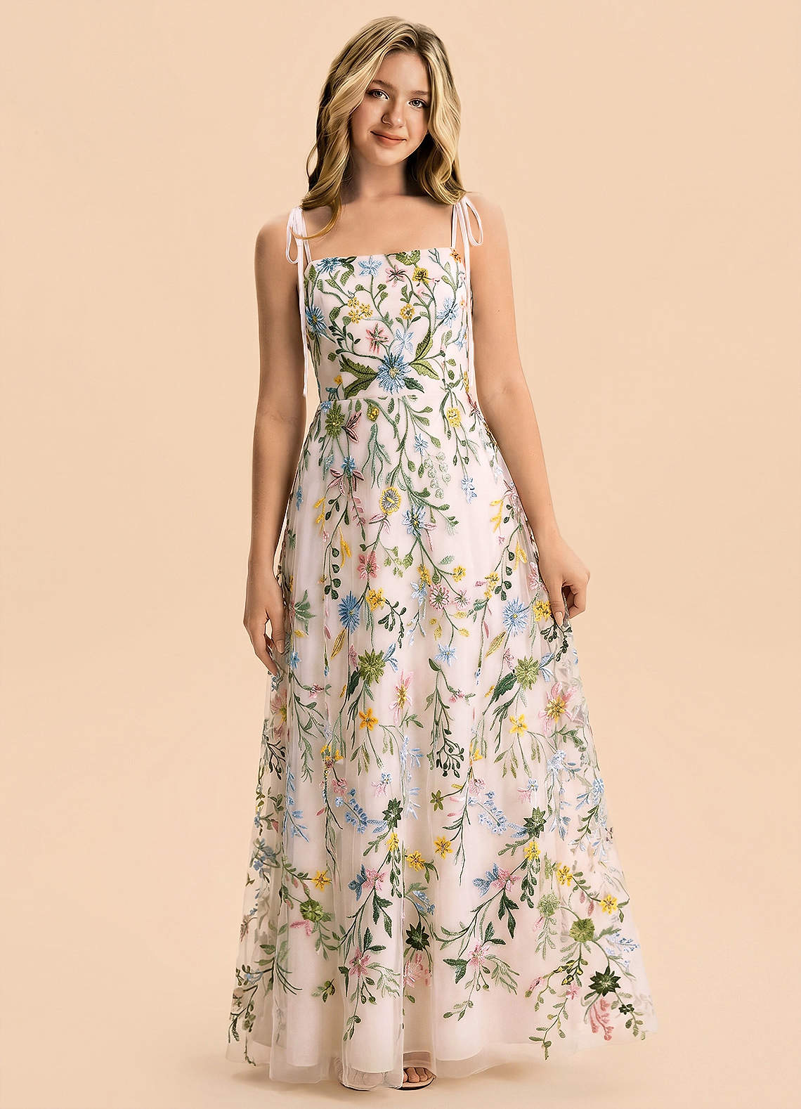 front Azazie Bridget Junior Formal Dress