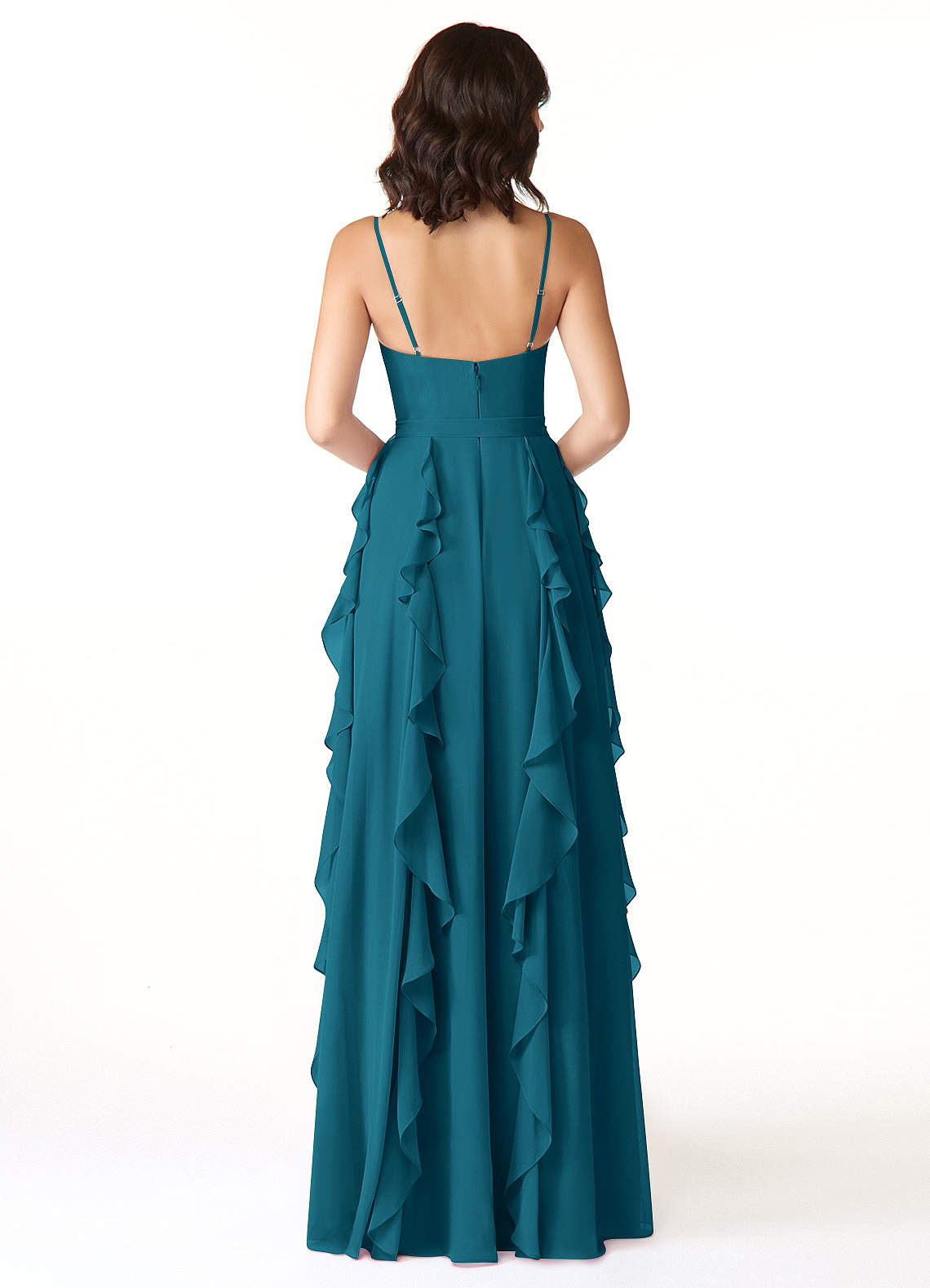 Azazie Peyton Ink Blue Chiffon Bridesmaid Dresses | Azazie