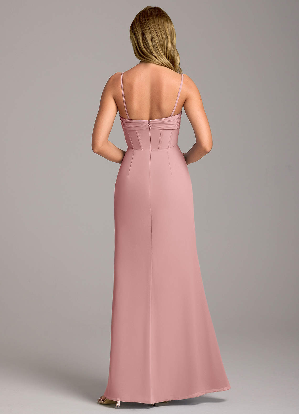 green emerald velvet dress TDY Dusty Rose Maxi Infinity Bridesmaid Dress  Thedaintyard