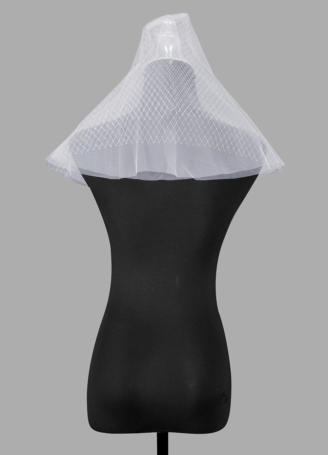 front Genevieve Shoulder Length Veil With Blusher