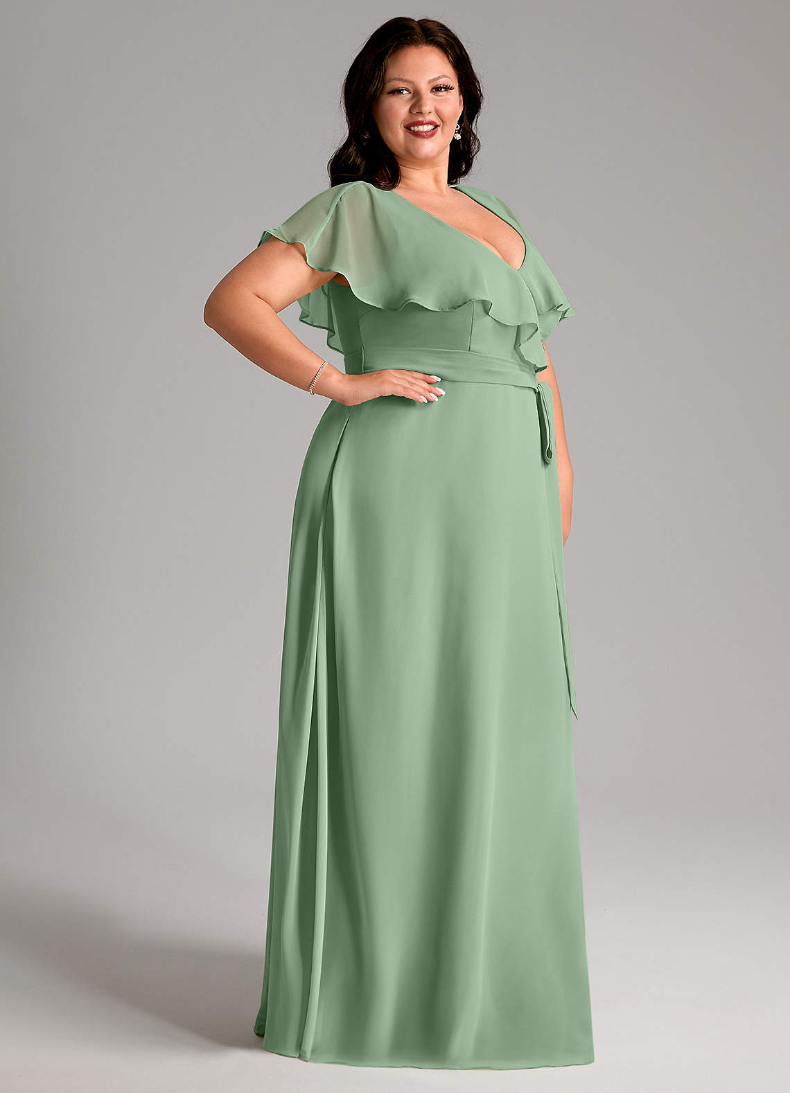 azazie matcha bridesmaid dresses Fashionable High Low Satin Lace Pink Party Dress, Pink Bridesmaid Dres –  Cutedressy main image 1