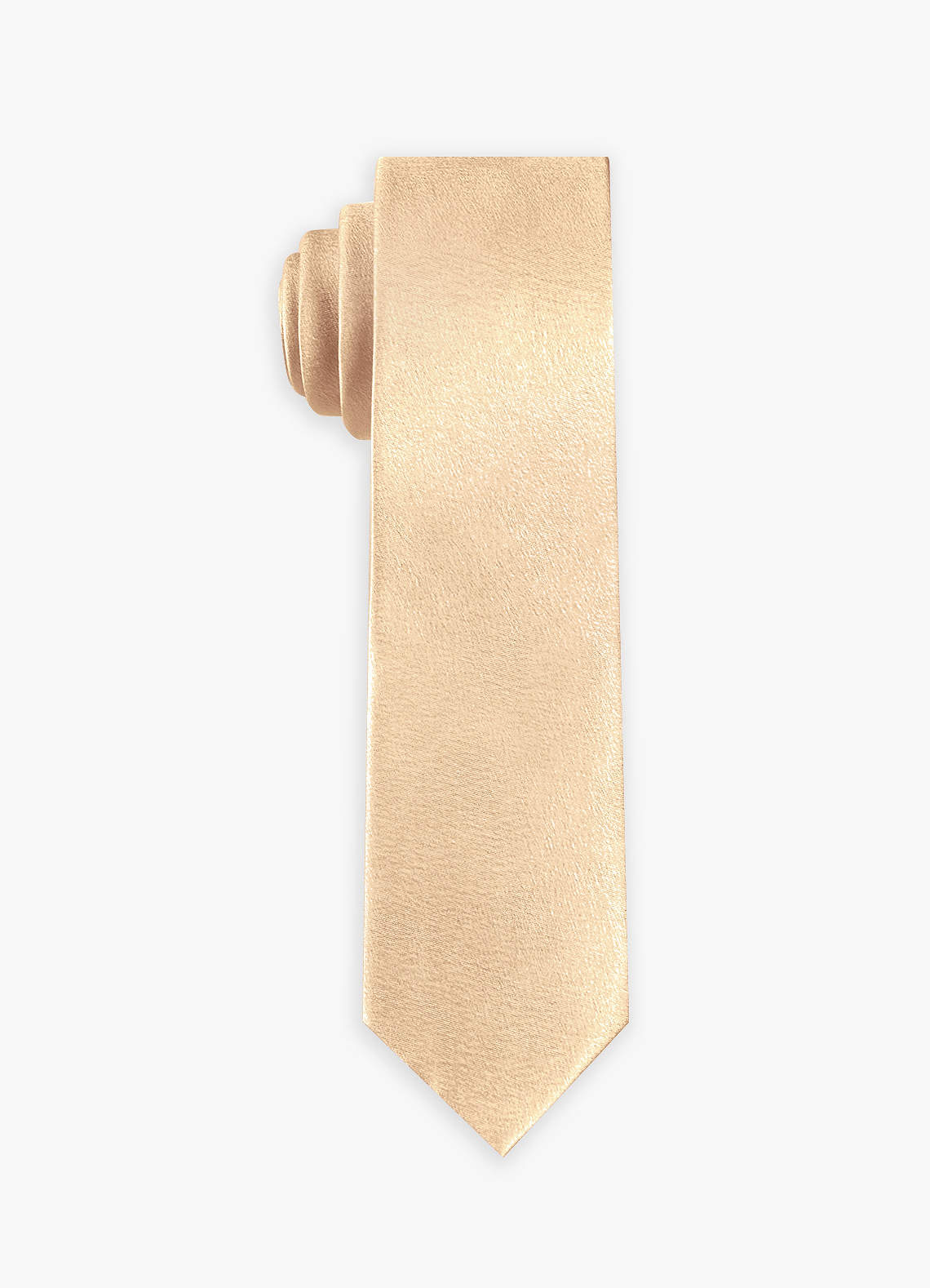 front Metallic Satin Wide Tie